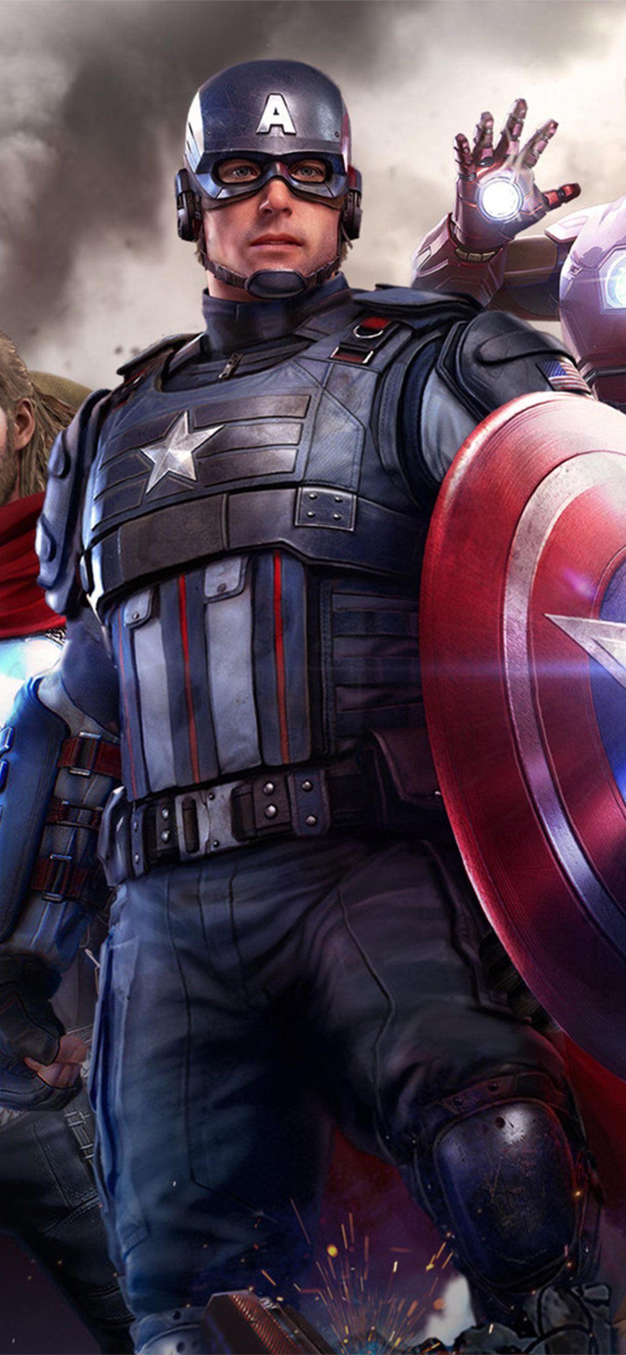 1242x2688 marvels avengers 4k iPhone Wallpaper Free Download