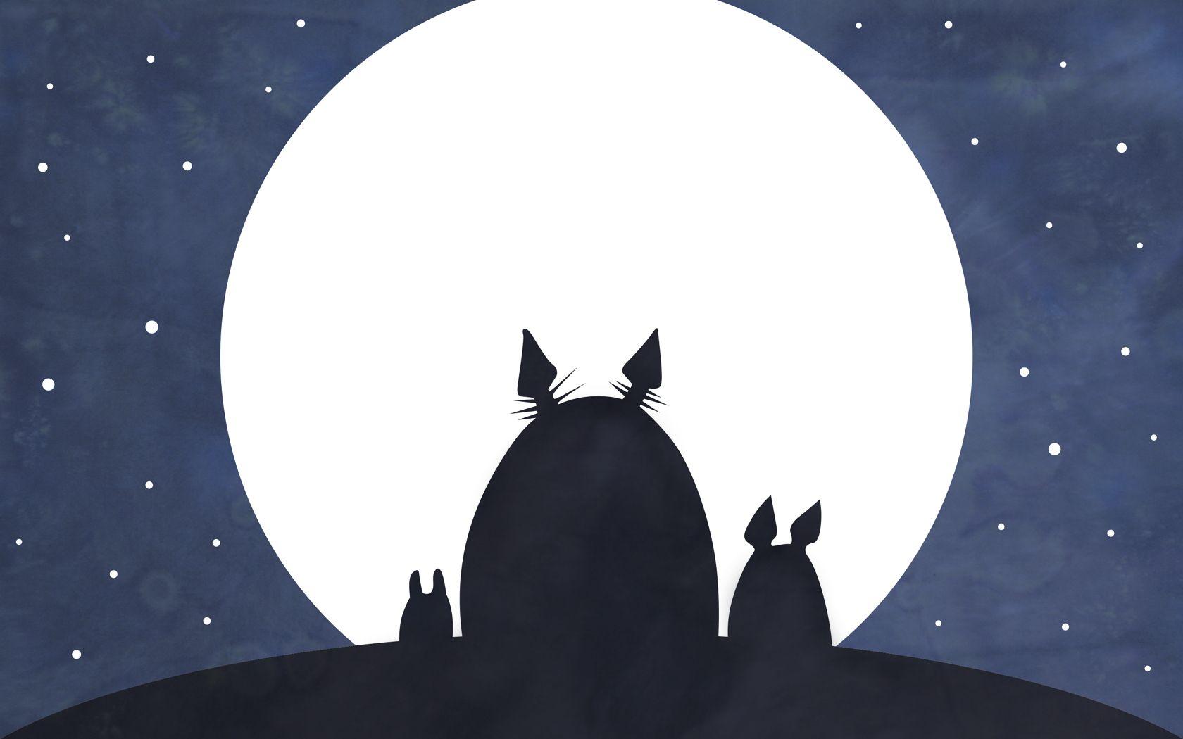 1680x1050 Totoro Background