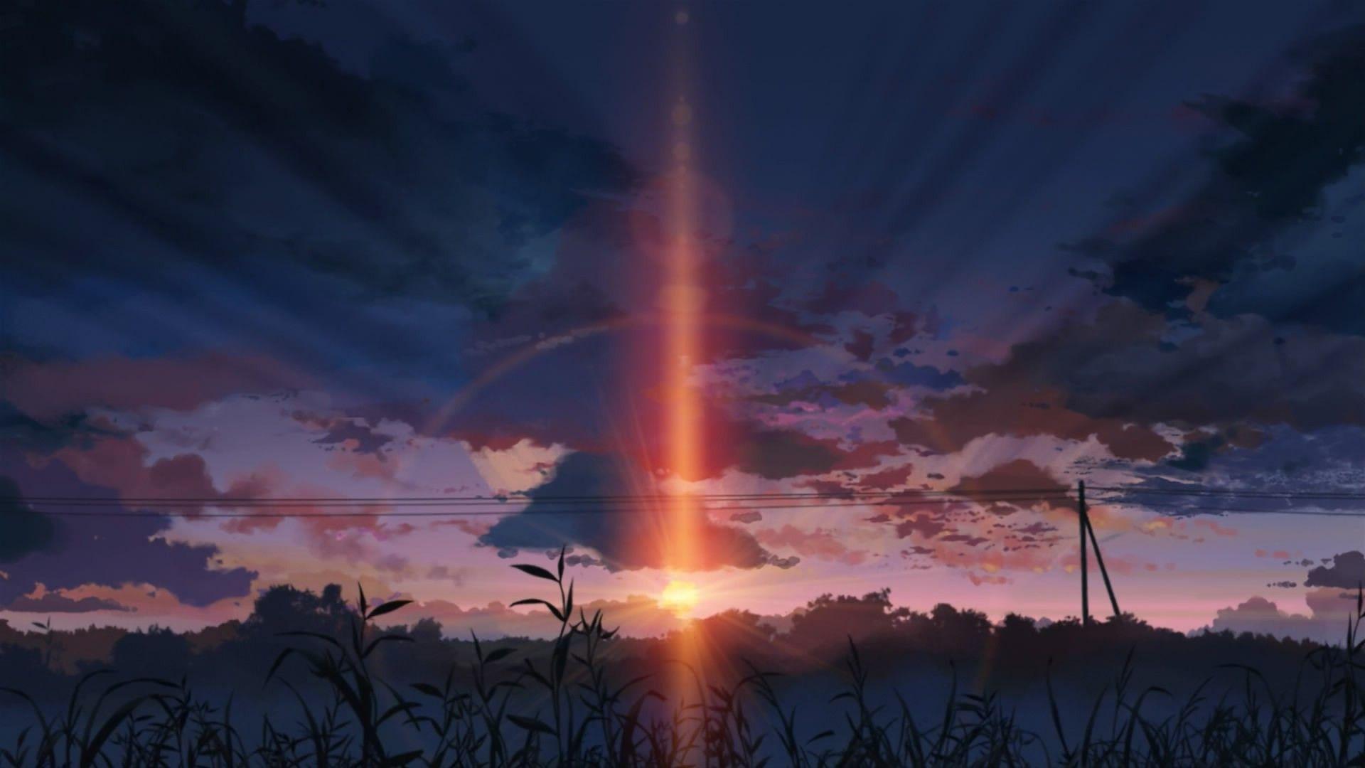 Anime Scenery Sunset 4K Wallpaper 42454