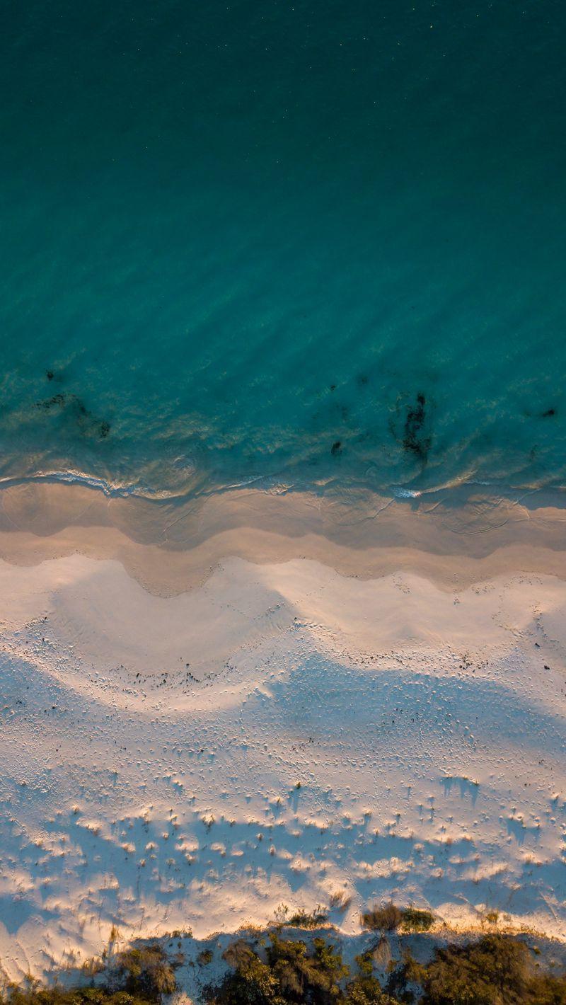 800x1420 Download Wallpaper 800x1420 Beach, Sea, Aerial View, Sand, Water Iphone Se 5s 5c 5 For Parallax HD Background