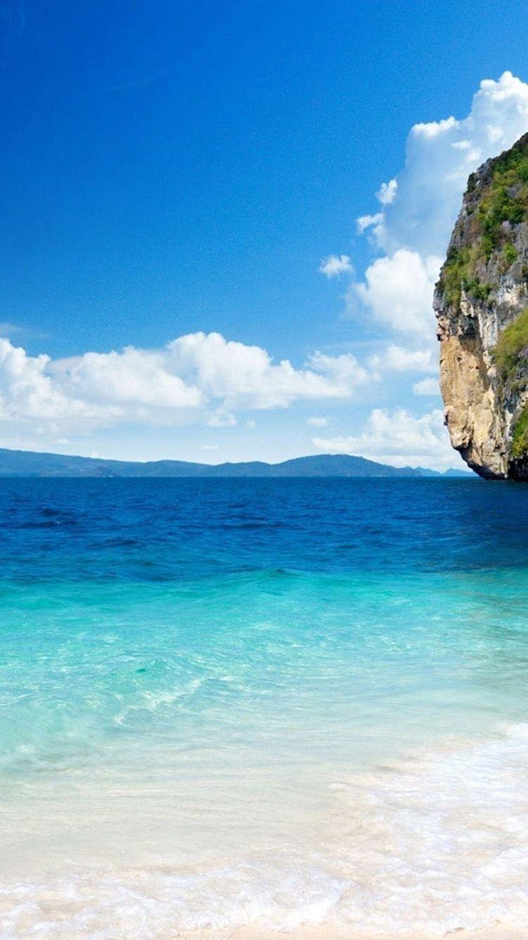 750x1334 iPhone beach wallpaper