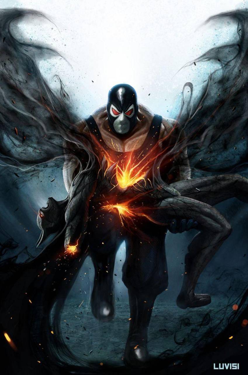 849x1280 Batman V Bane wallpaper