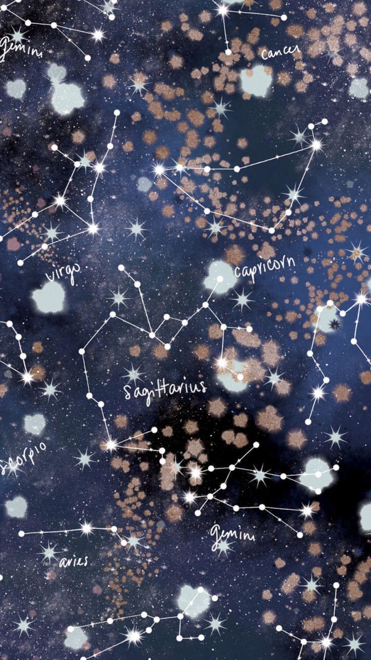 736x1308 Galaxy, stars, and constellations pattern. Hintergrundbilder iphone, Hintergrund iphone, Hintergrundbilder
