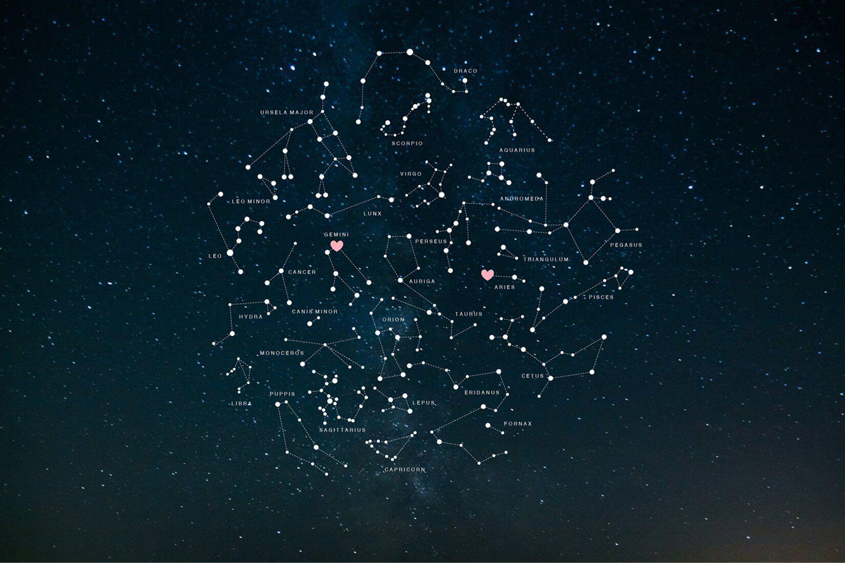 1650x1100 Constellations Wallpaper. Valentines Mural. MuralsWallpaper. Constellations, Mural, Wall murals