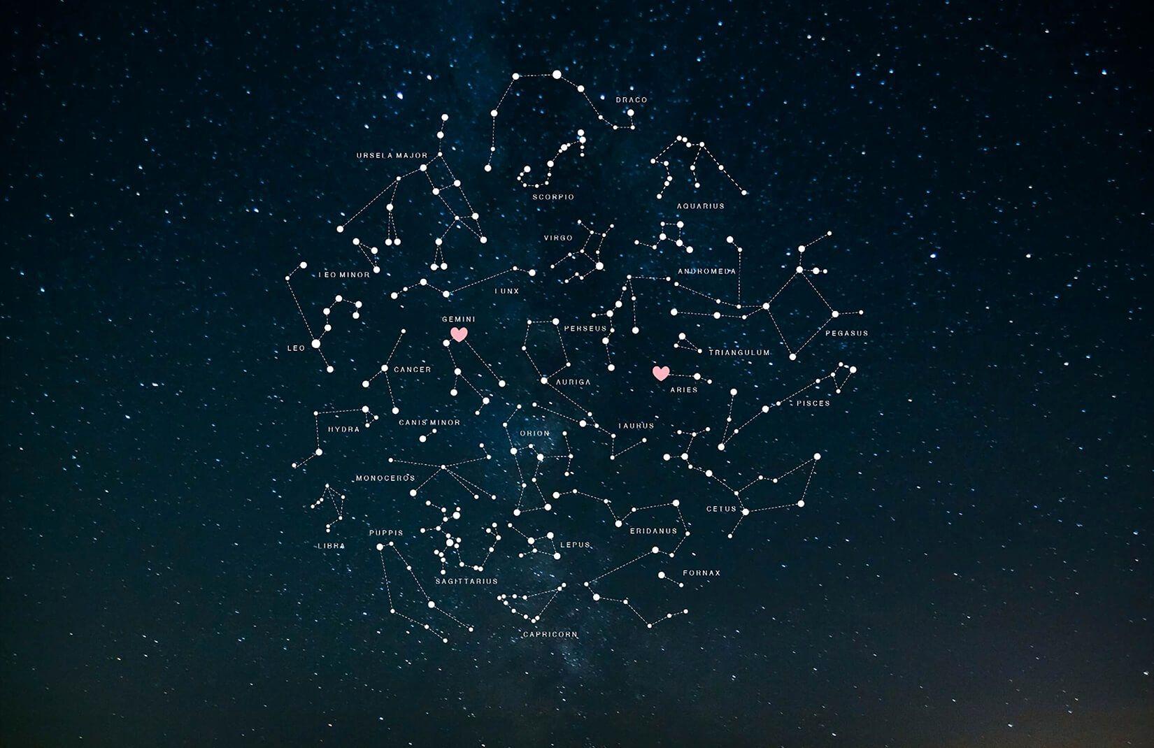 1650x1070 Constellations Wallpaper Beautiful Valentine S Constellations Wall Mural This Year of The Hudson