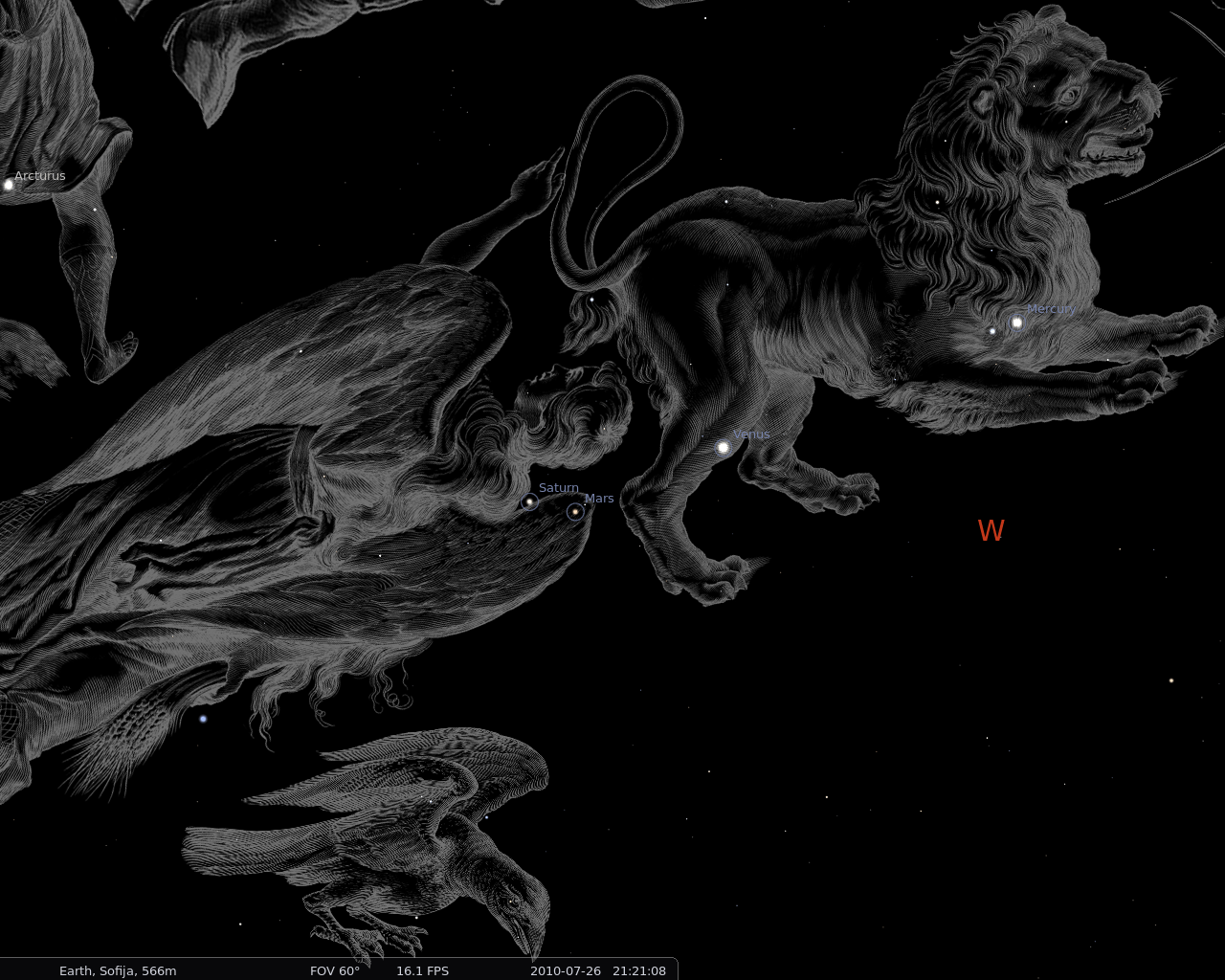 1280x1024 Johannes Hevelius constellation image set for Stellarium. Badly Honed Bytes