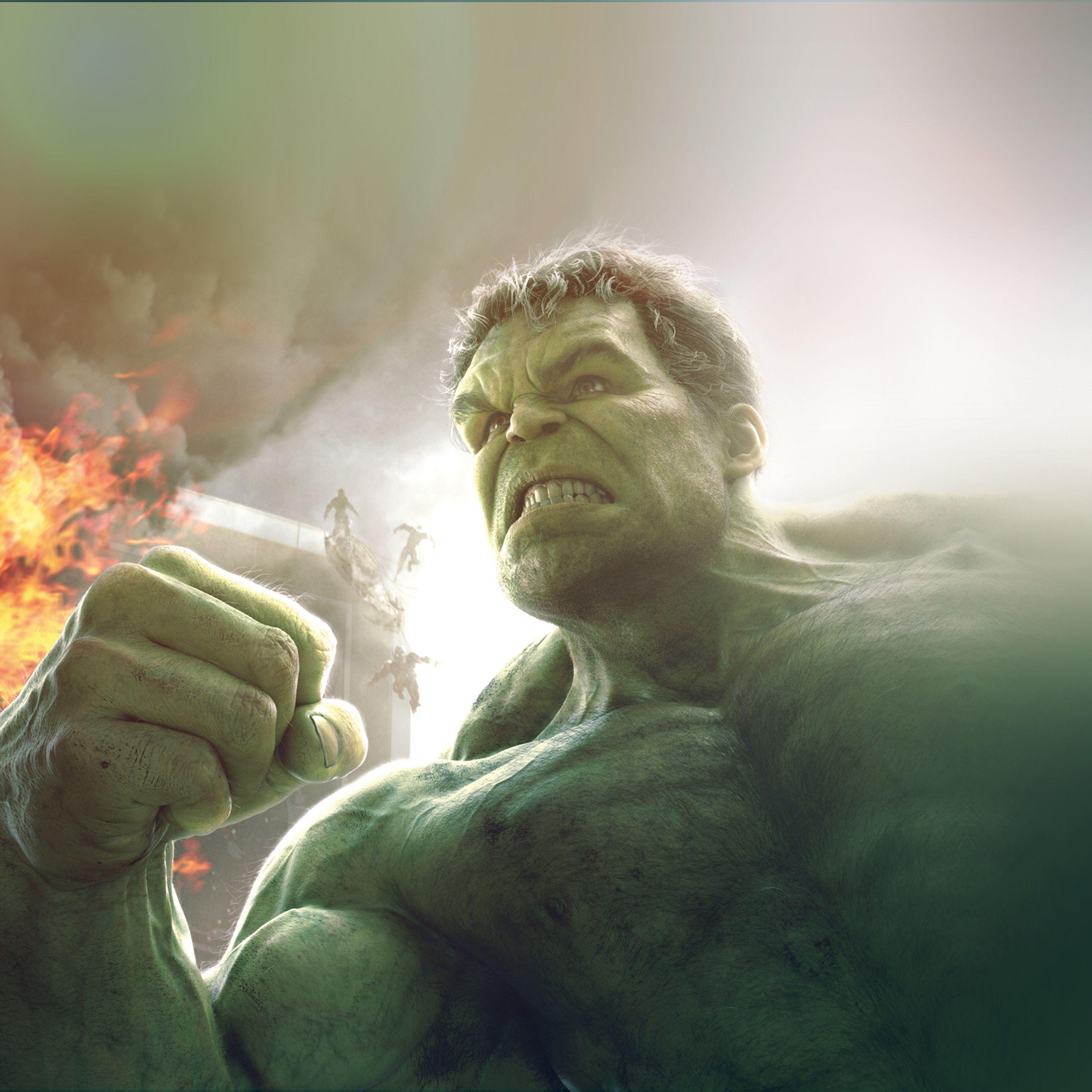 2732x2732 Avengers Age Of Ultron Hulk Hero Art