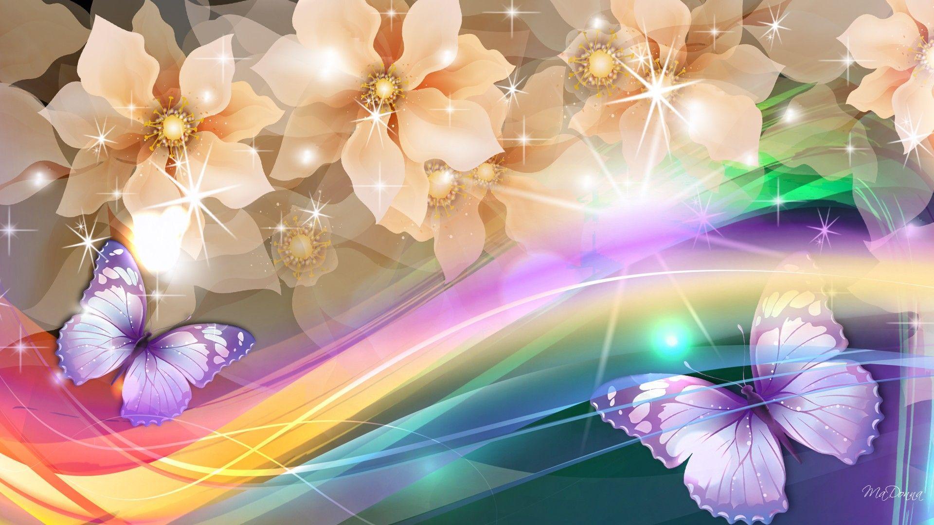 1920x1080 Spring Flowers And Butterflies Wallpaper, /spring Flowers Butterflies Wallpaper