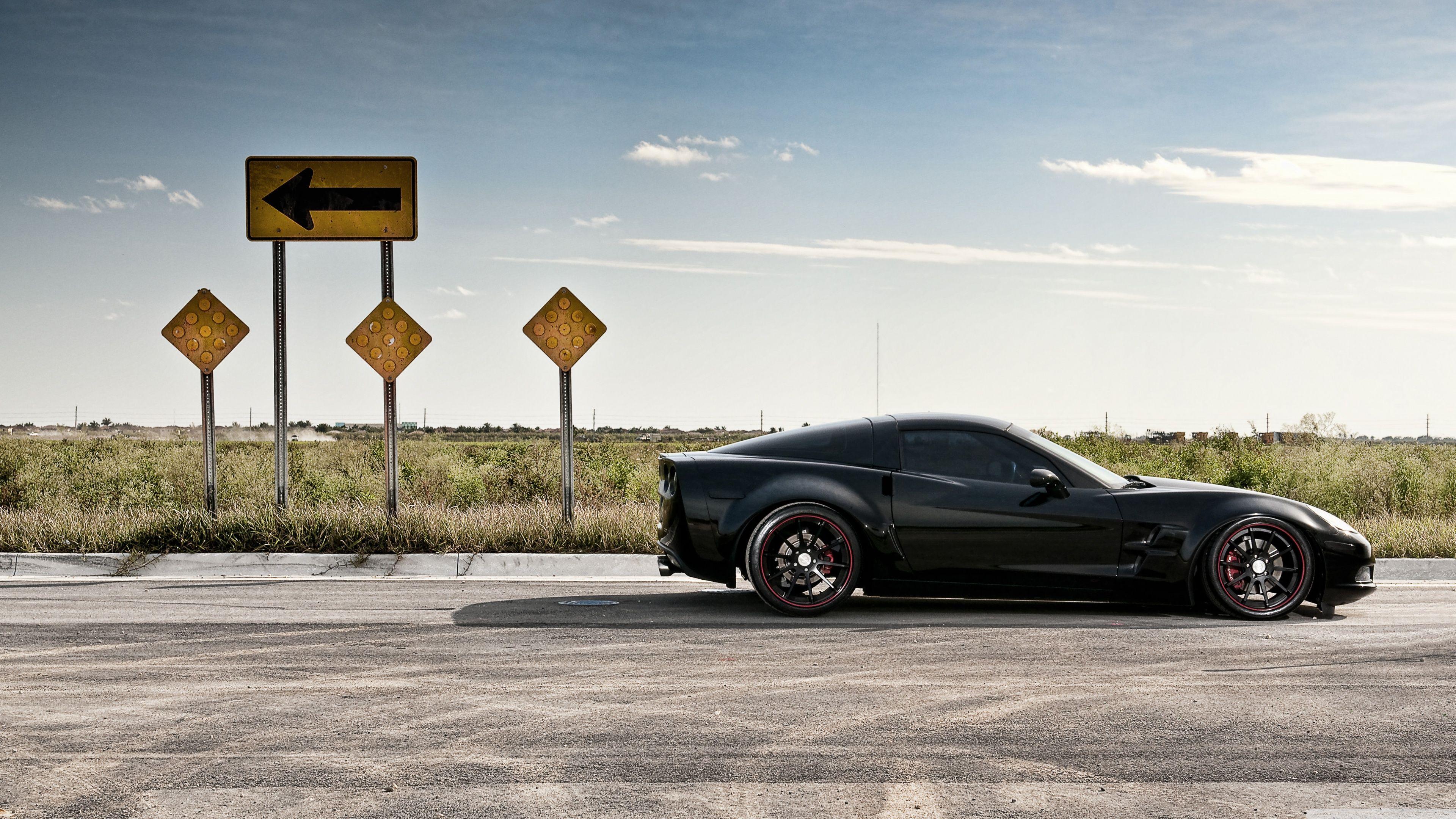 3840x2160 Chevrolet Corvette On Road ❤ Hình nền máy tính để bàn HD 4K cho • Rộng