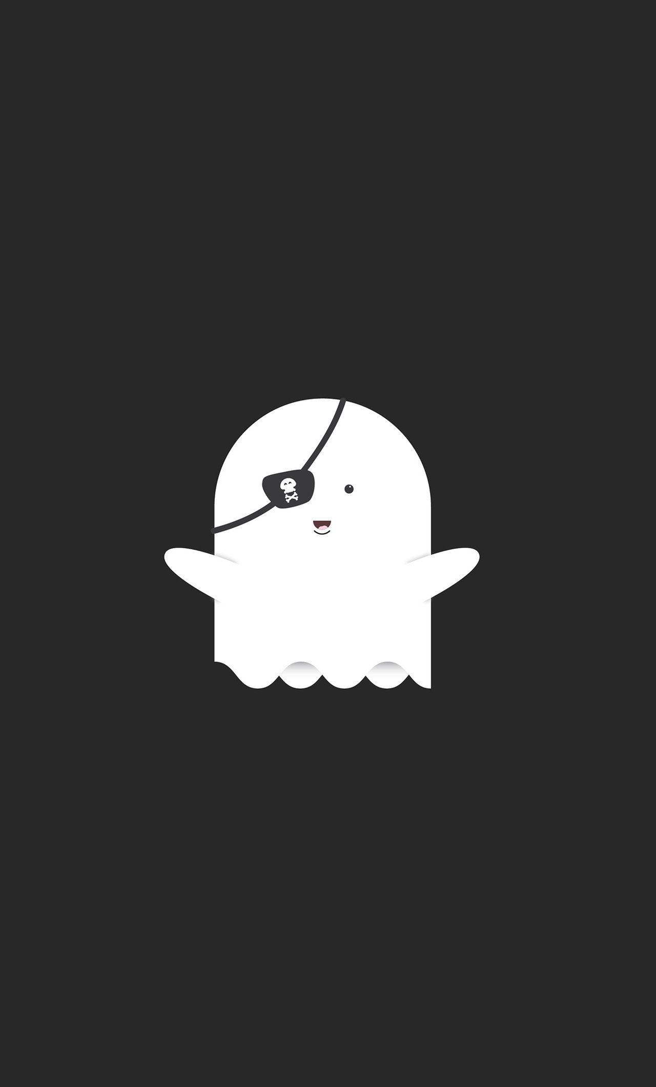 1280x2120 Funny Pirate Ghost Minimalist iPhone HD 4k Wallpaper, Image, Background, Photo and Picture