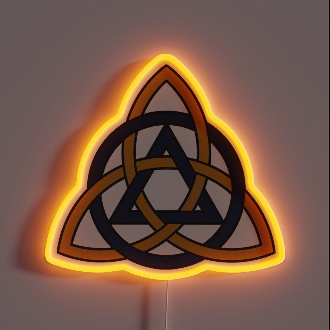 1080x1080 The Aa Triquetra Muted Rgb Led Sign