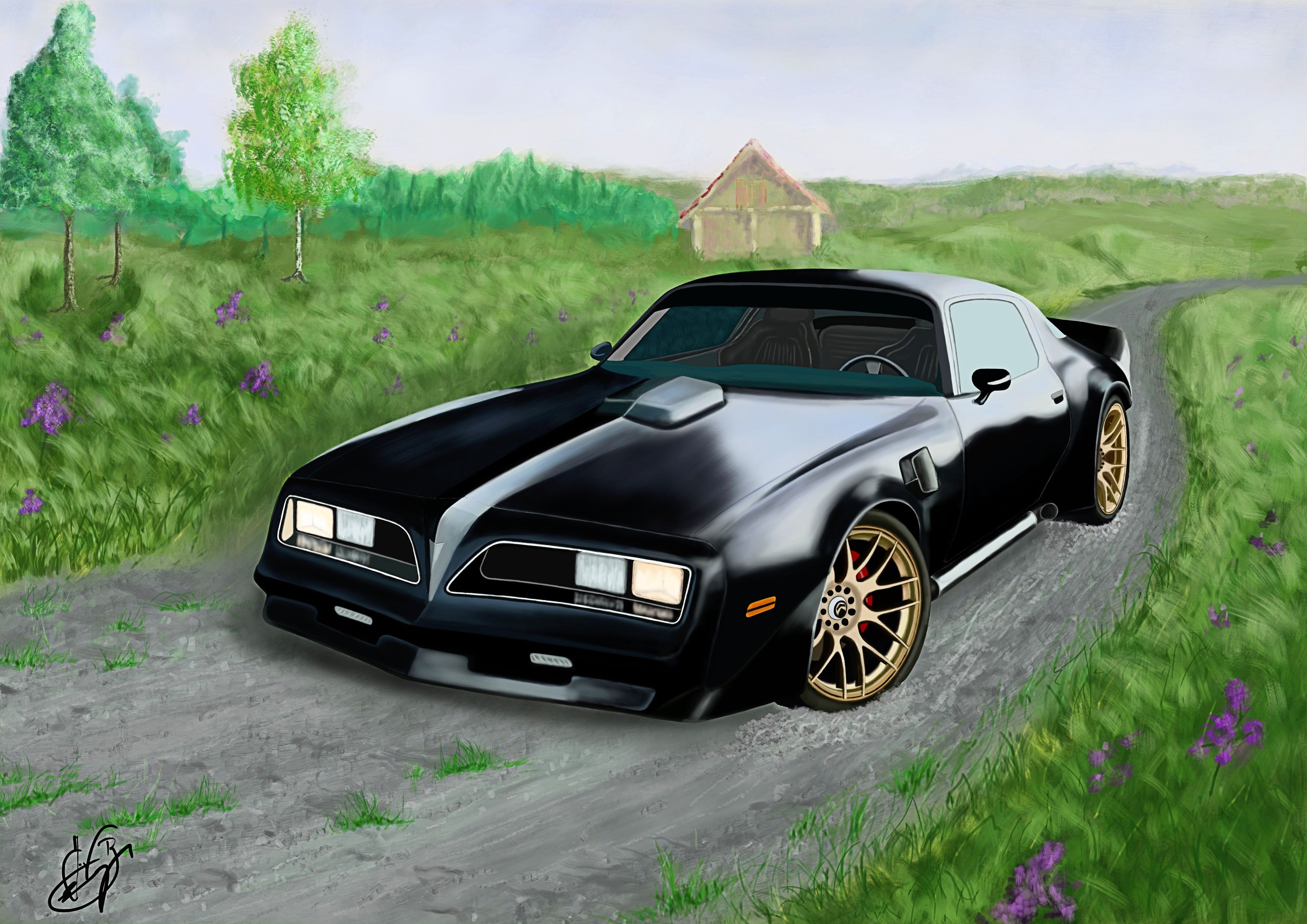 3400x2405 Finally: Pontiac Trans Am 1977 finished Artwork