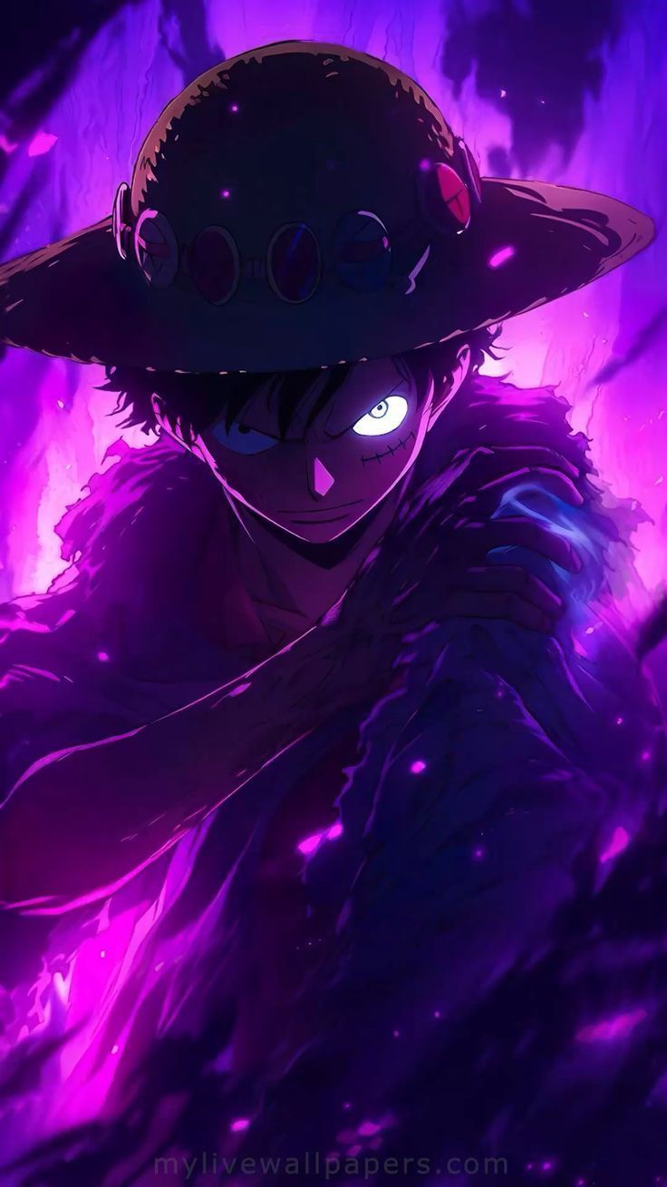736x1308 NEON LUFFY LIVE WALLPAPER
