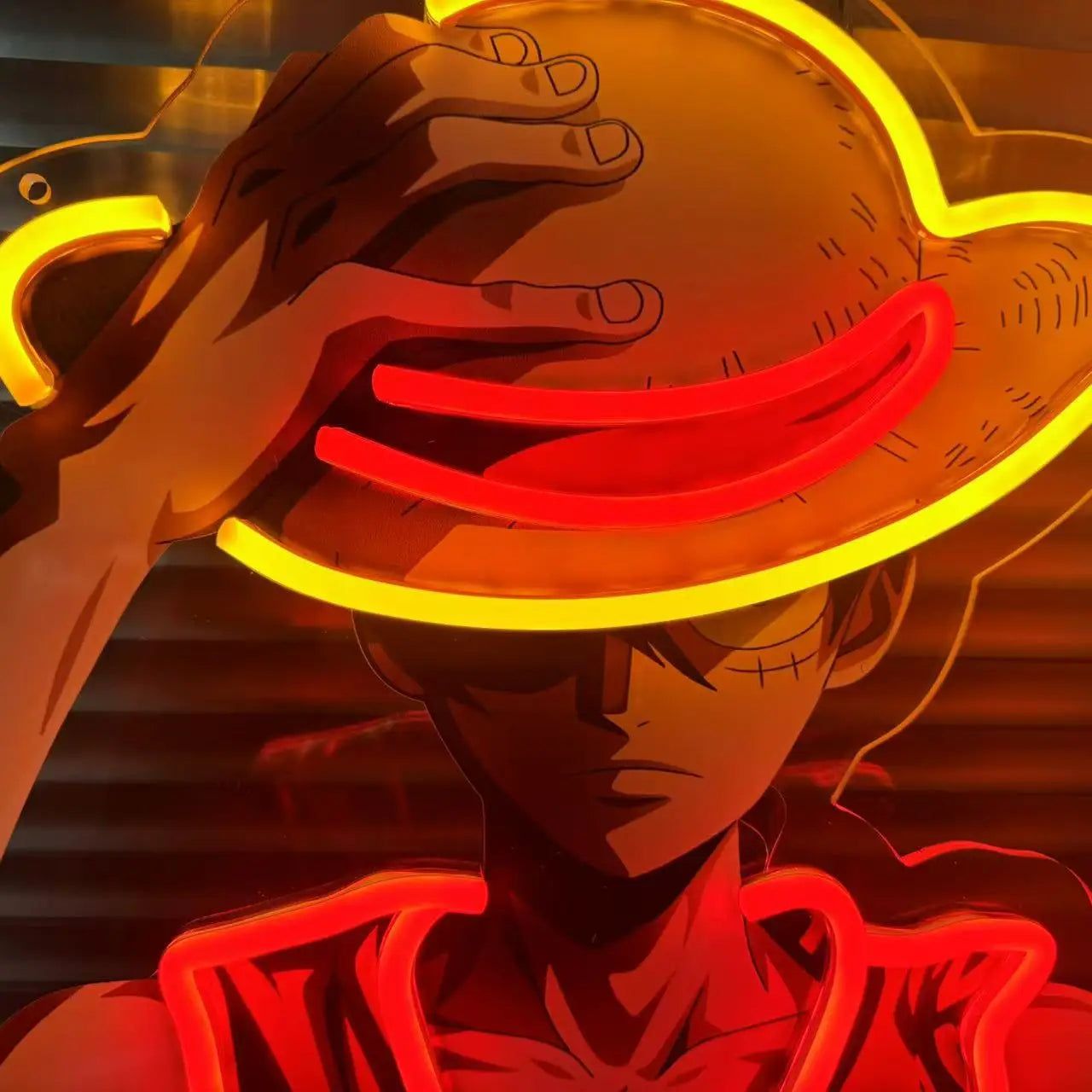 1280x1280 One Piece Luffy Neon Wallpaper Luffy Neon Wallpaper
