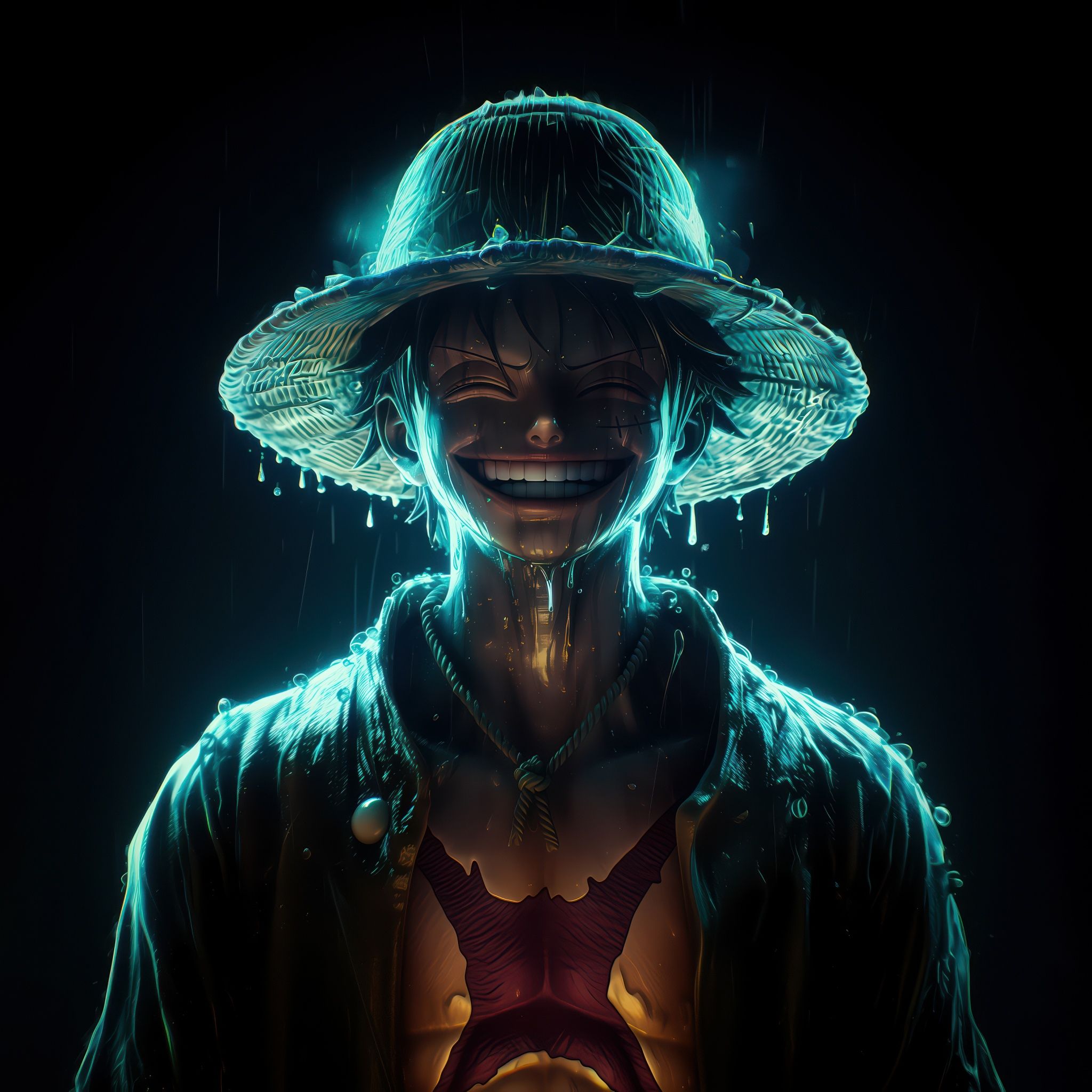 2048x2048 Ultra HD Monkey D Luffy HD Wallpaper Monkey D Luffy' Neon Sign, Luffy Logo, HD Phone