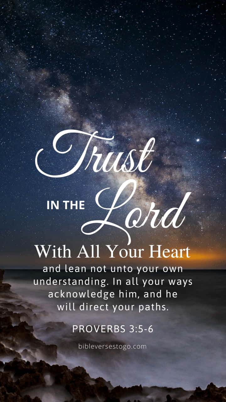 720x1280 Trust In The Lord Wallpaper