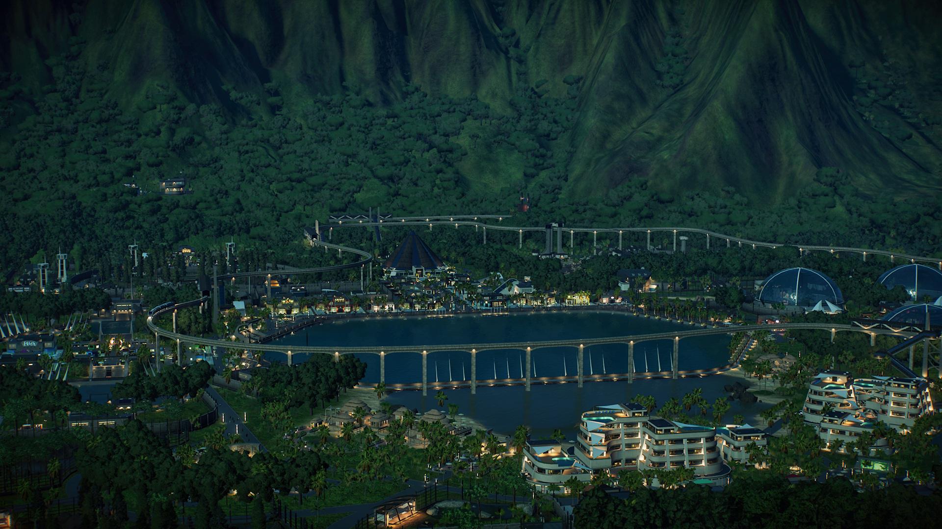 1920x1080 I like how my Isla Nublar looks at night so going to post another picture