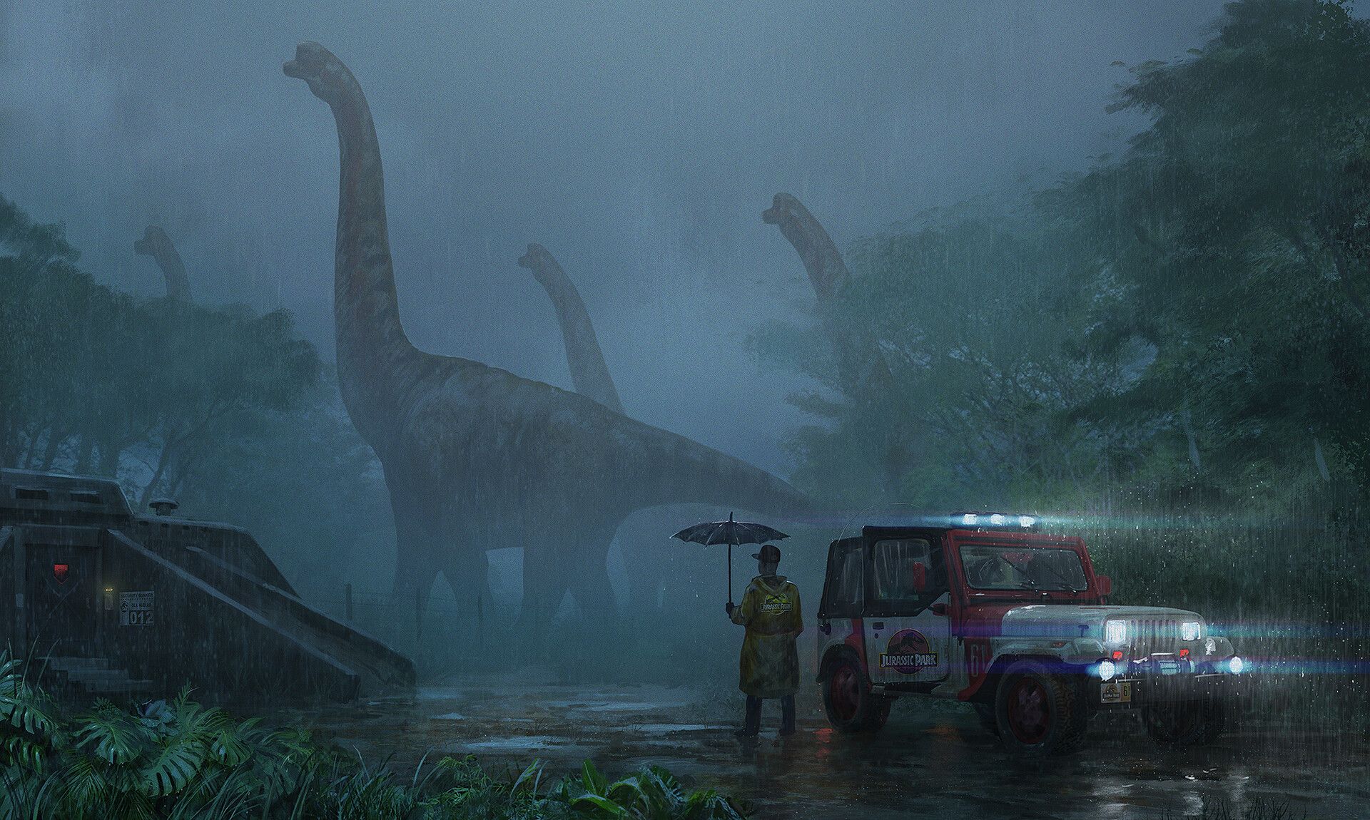 1920x1150 Isla Nublar ( Jurassic Park Fanart )