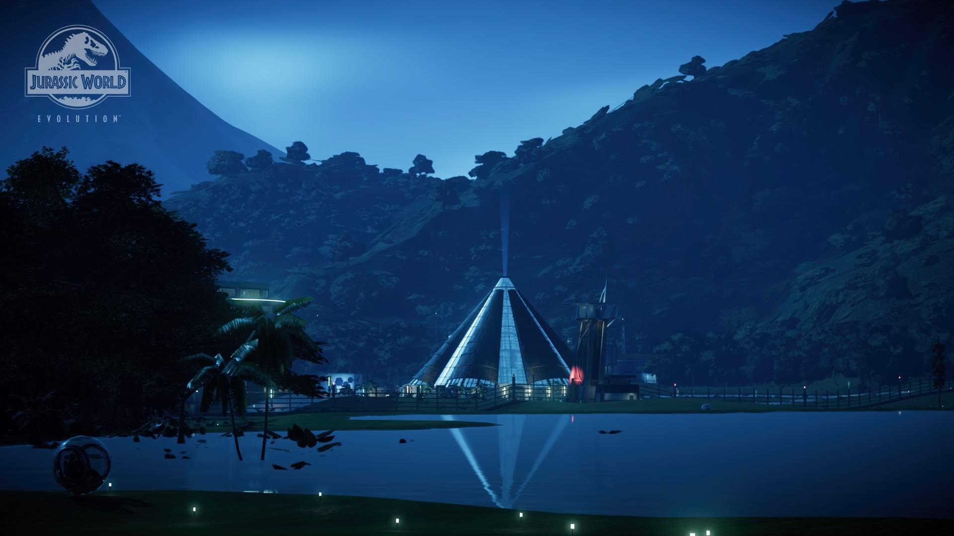 1920x1080 Isla Nublar at night