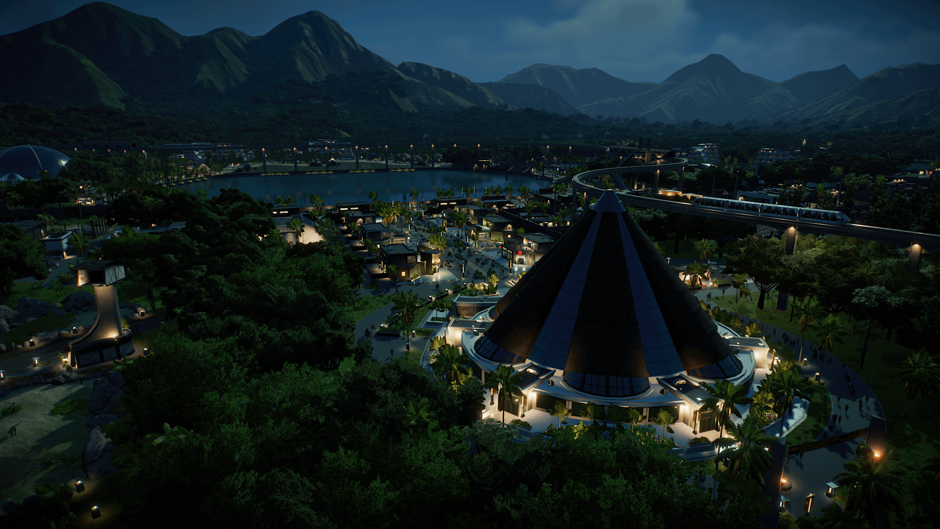 1920x1080 Enjoying Another Night On Isla Nublar While Waiting For New DLC Update