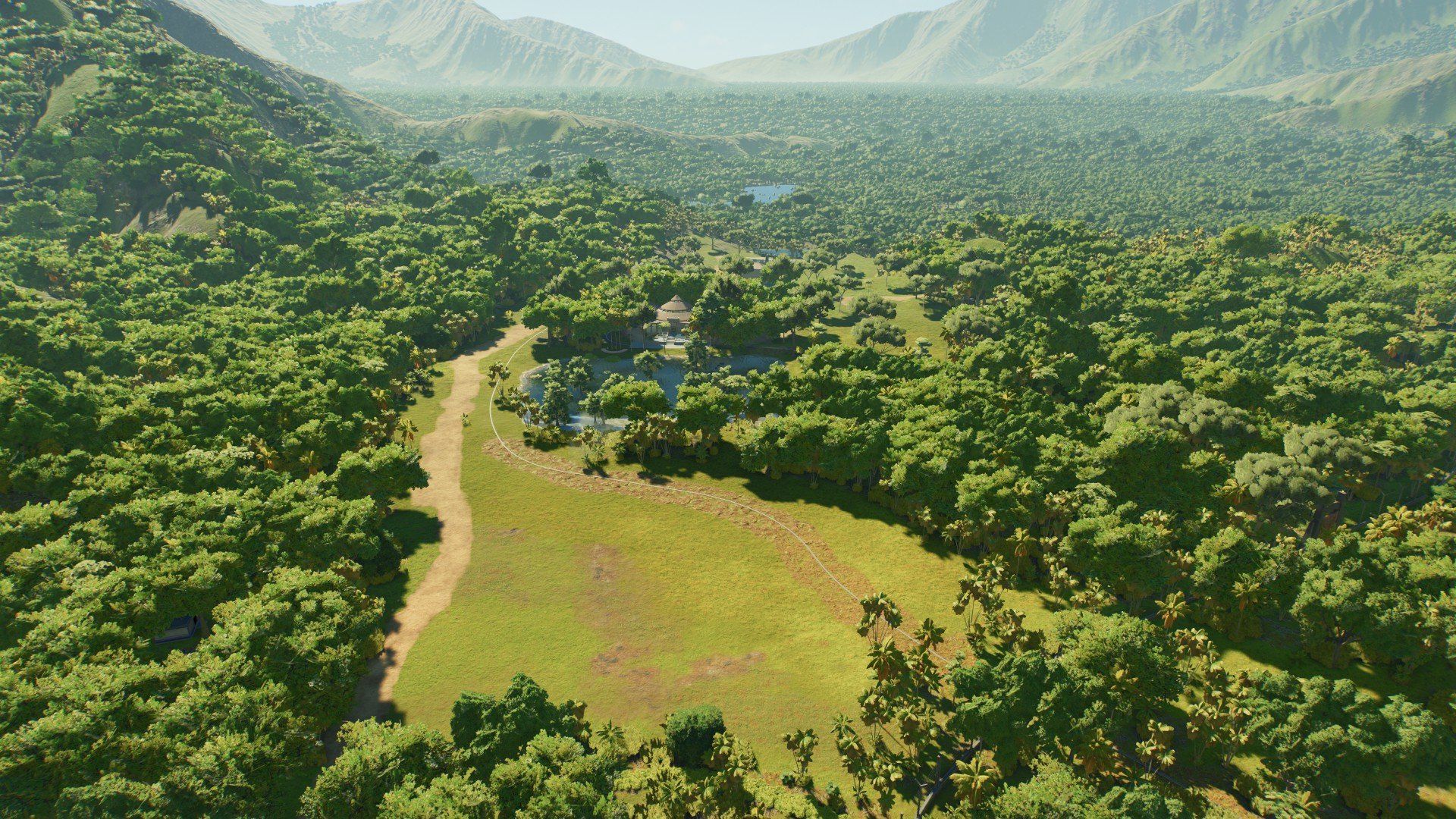 1920x1080 Isla nublar Jurassic park 1991 World Evolution 3