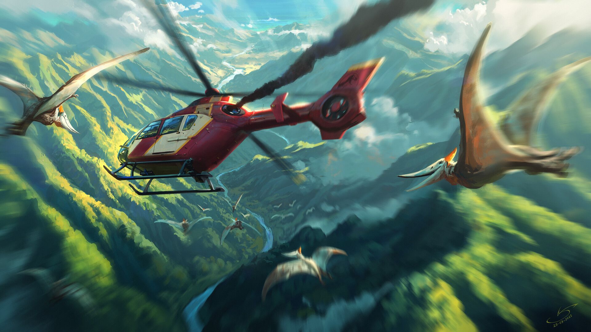 1920x1080 Escape from Isla Nublar