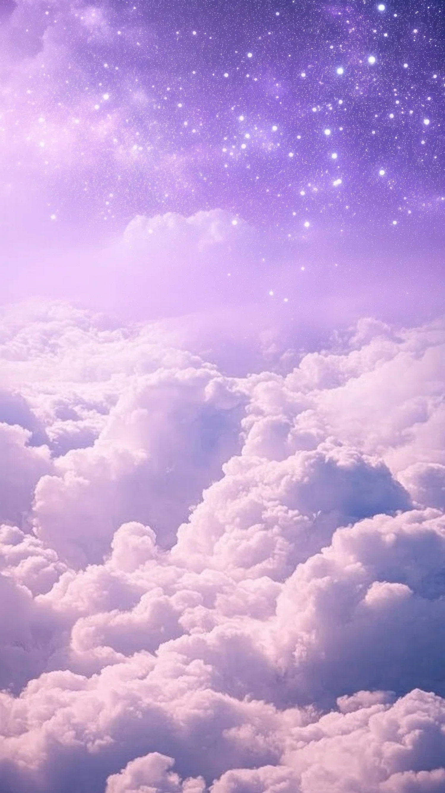 1500x2675 Purple Sky Purple Clouds Stars Cute Girly