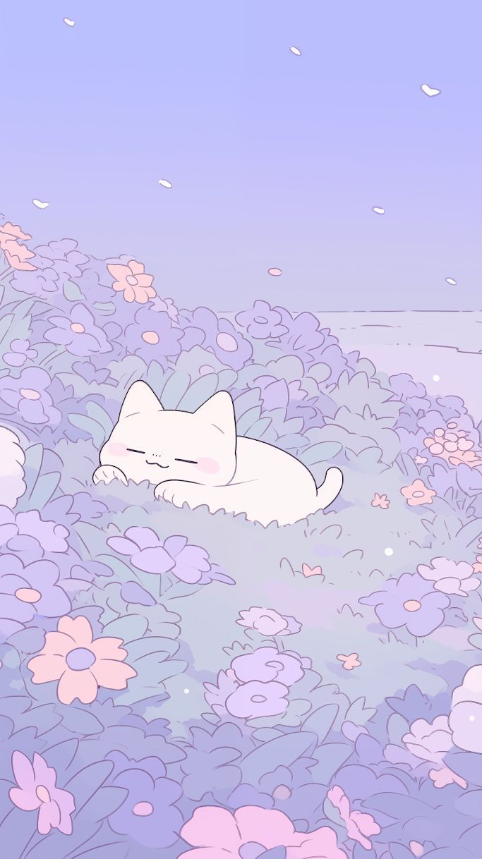 683x1218 pastel lilac wallpaper mobile phone
