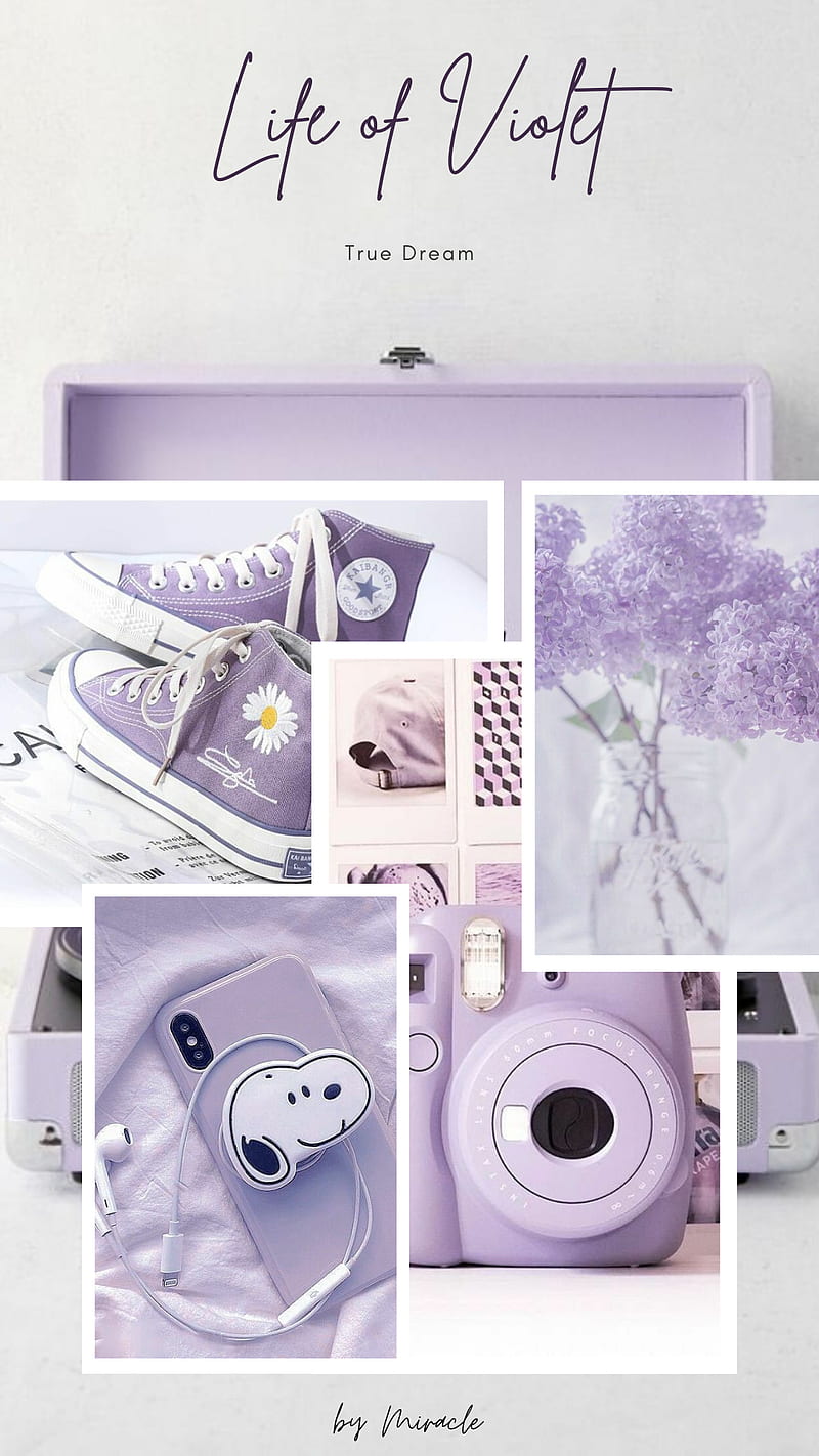 800x1422 Purple Aesthetic, cute, phone, violet, HD phone wallpaper