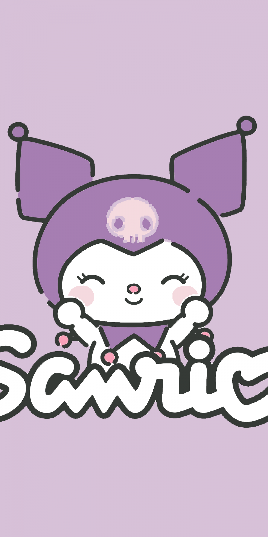 1080x2160 Kuromi Wallpaper 4K, Purple aesthetic, Sanrio