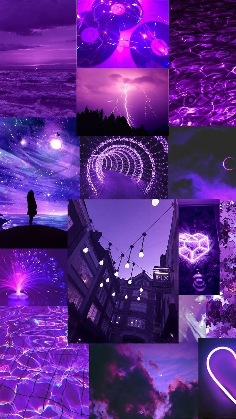 800x1422 Cute Purple Aesthetic Lights, cute purple, purple aesthetic lights, purple aesthetic, HD phone wallpaper