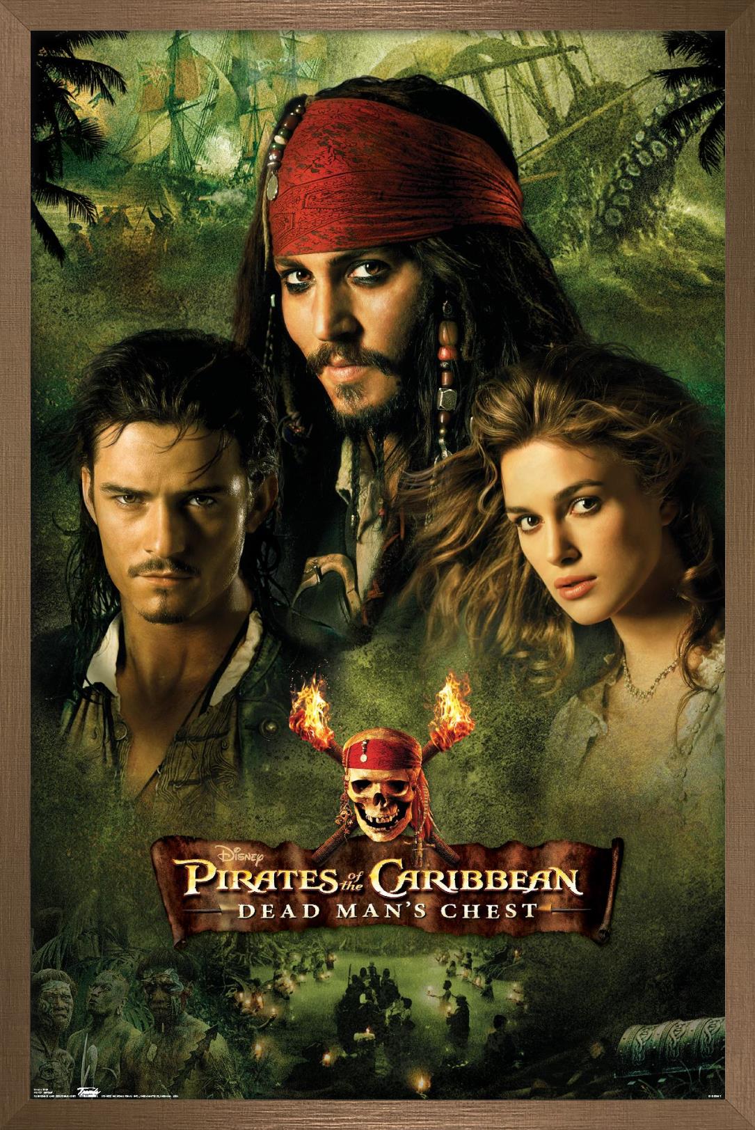 1085x1623 Disney Pirates of the Caribbean: Dead Man's Chest 14x22 Poster
