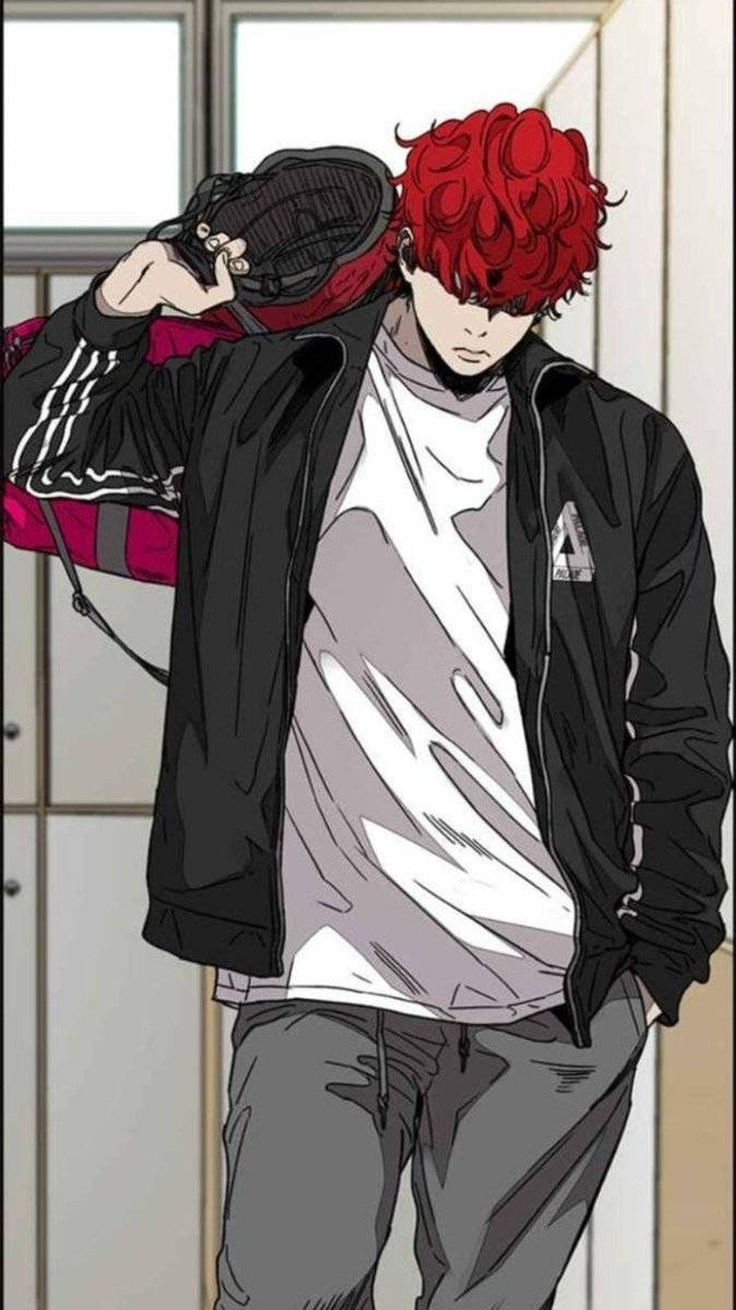 674x1200 Download free Wind Breaker Vinny Hong Red Hair Wallpaper