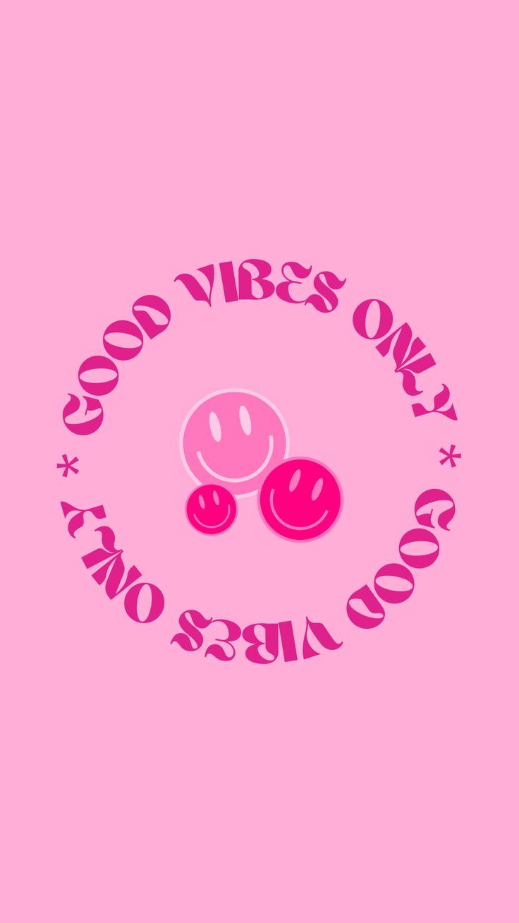 736x1308 Good Vibes Only Half Circle Smiley Face iPhone Wallpaper