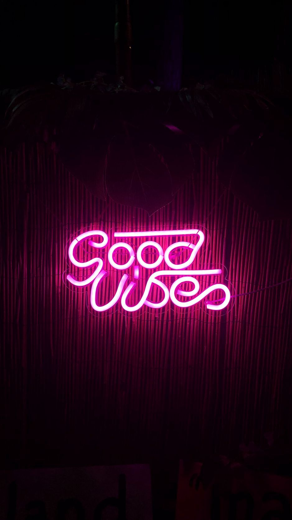 938x1668 Download Wallpaper 938x1668 Vibe, Positive, Words, Neon, Light, Pink Iphone 8 7 6s 6 For Parallax HD Background