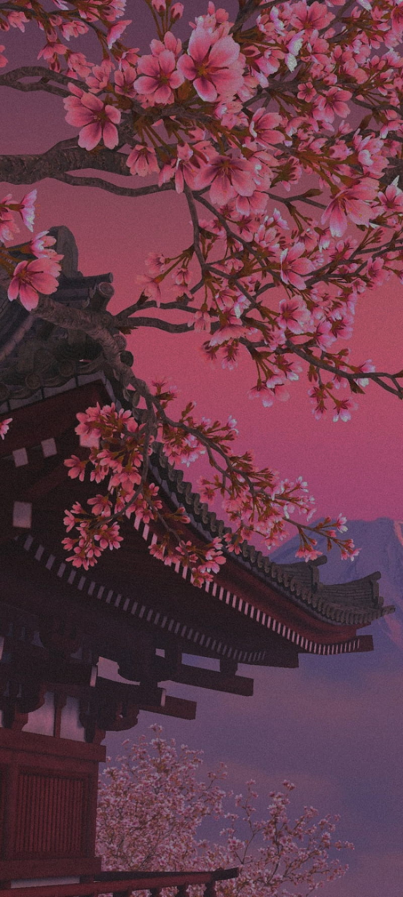 800x1778 Sakura vibes, pink, japanese, HD phone wallpaper