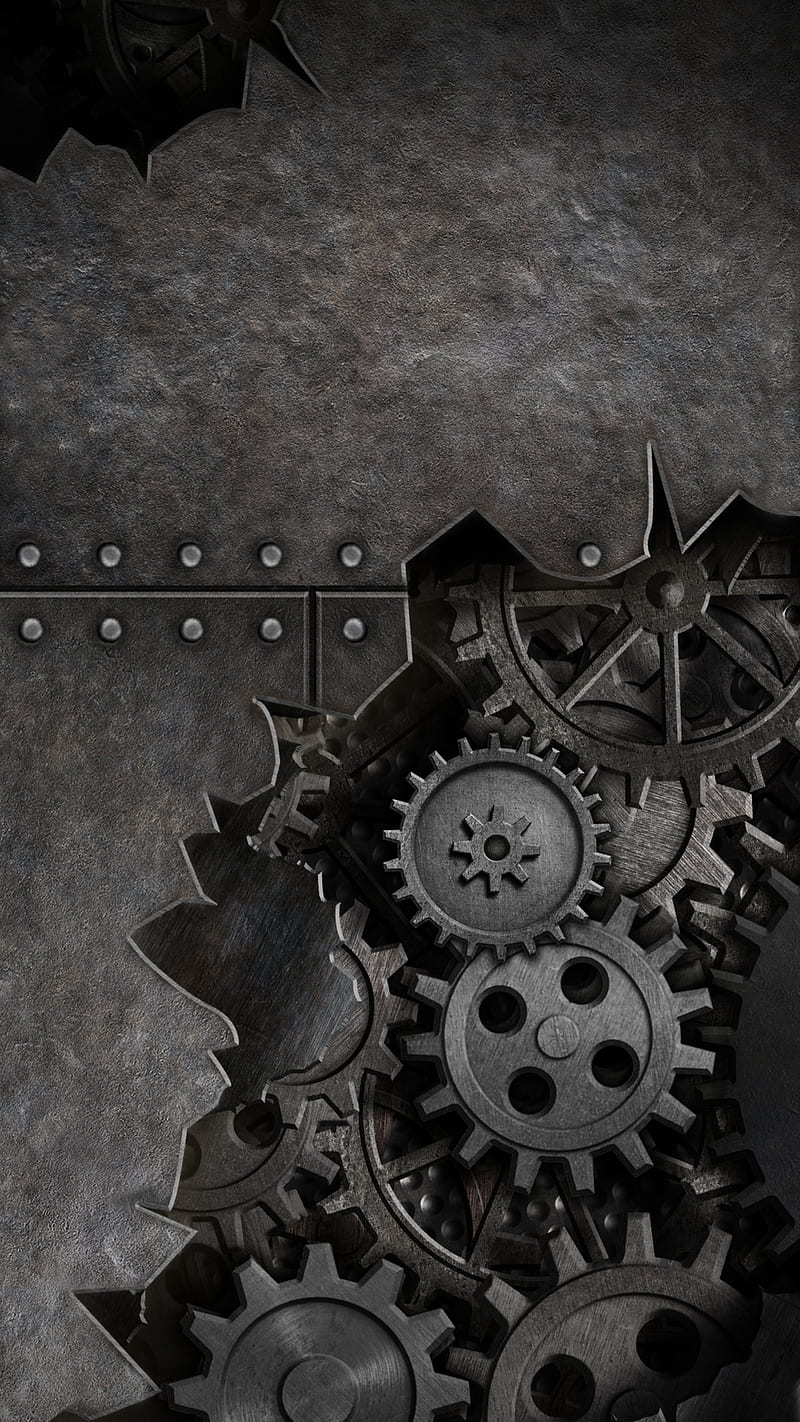 800x1422 Steampunk, army, watch, clock, us, green, gears, digital, pak, HD phone wallpaper