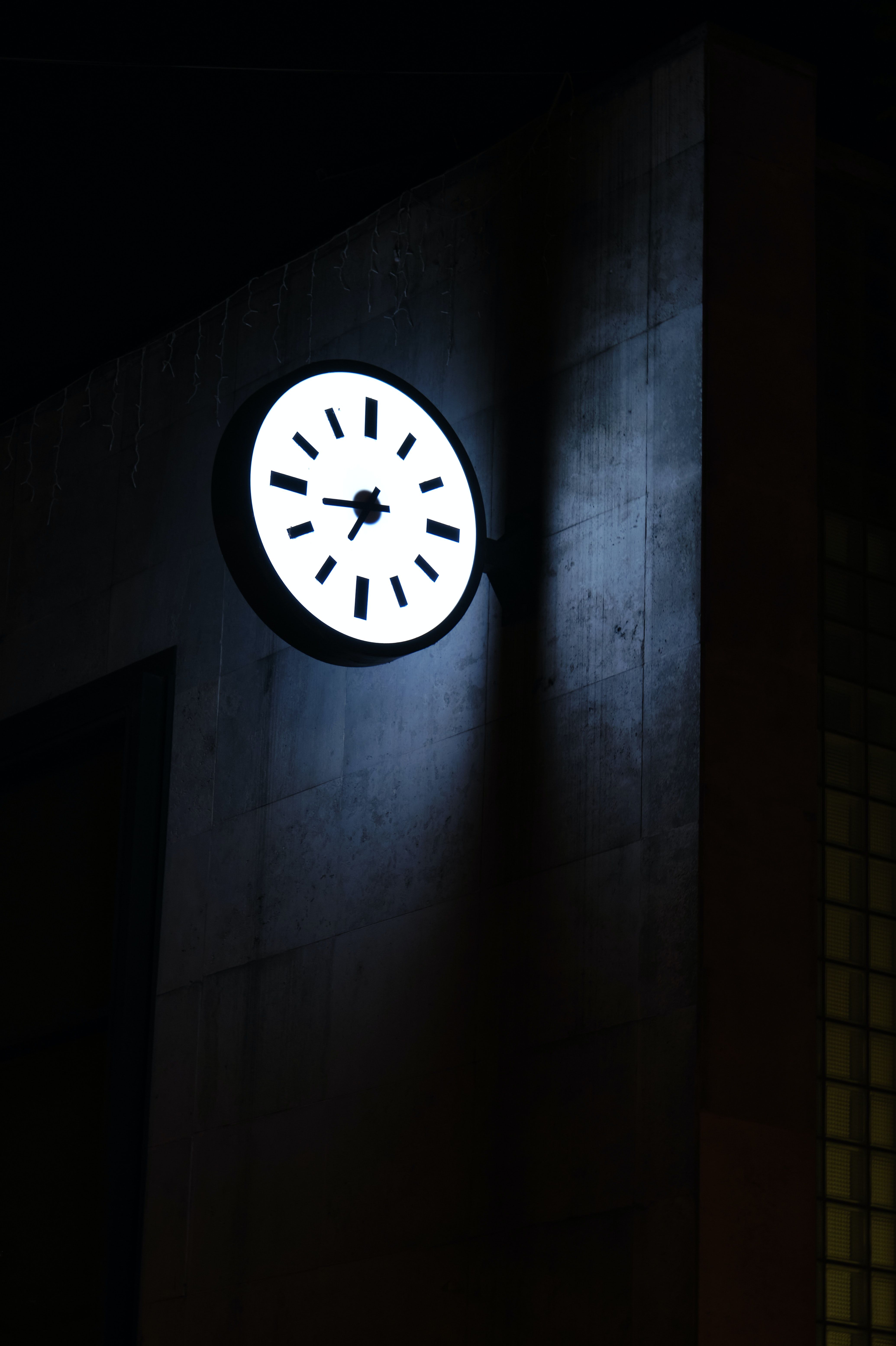 4139x6215 Phone wallpaper: Dark, Clock Face, Clock, Building, Backlight, Illumination, Dial 126187