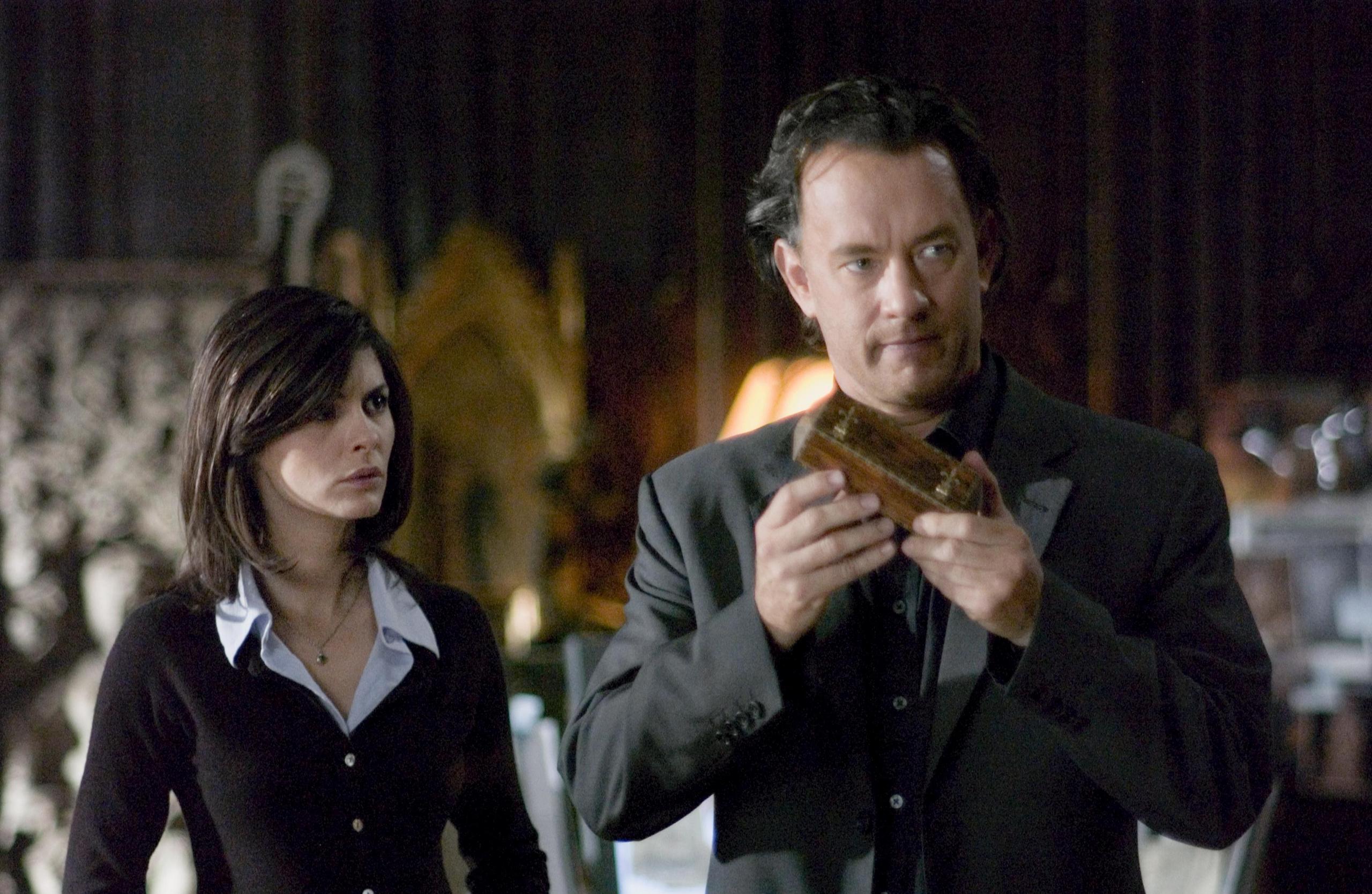 2560x1668 Desktop wallpaper: The Da Vinci Code, Movie, Audrey Tautou, Tom Hanks 4K free download for PC. 570201