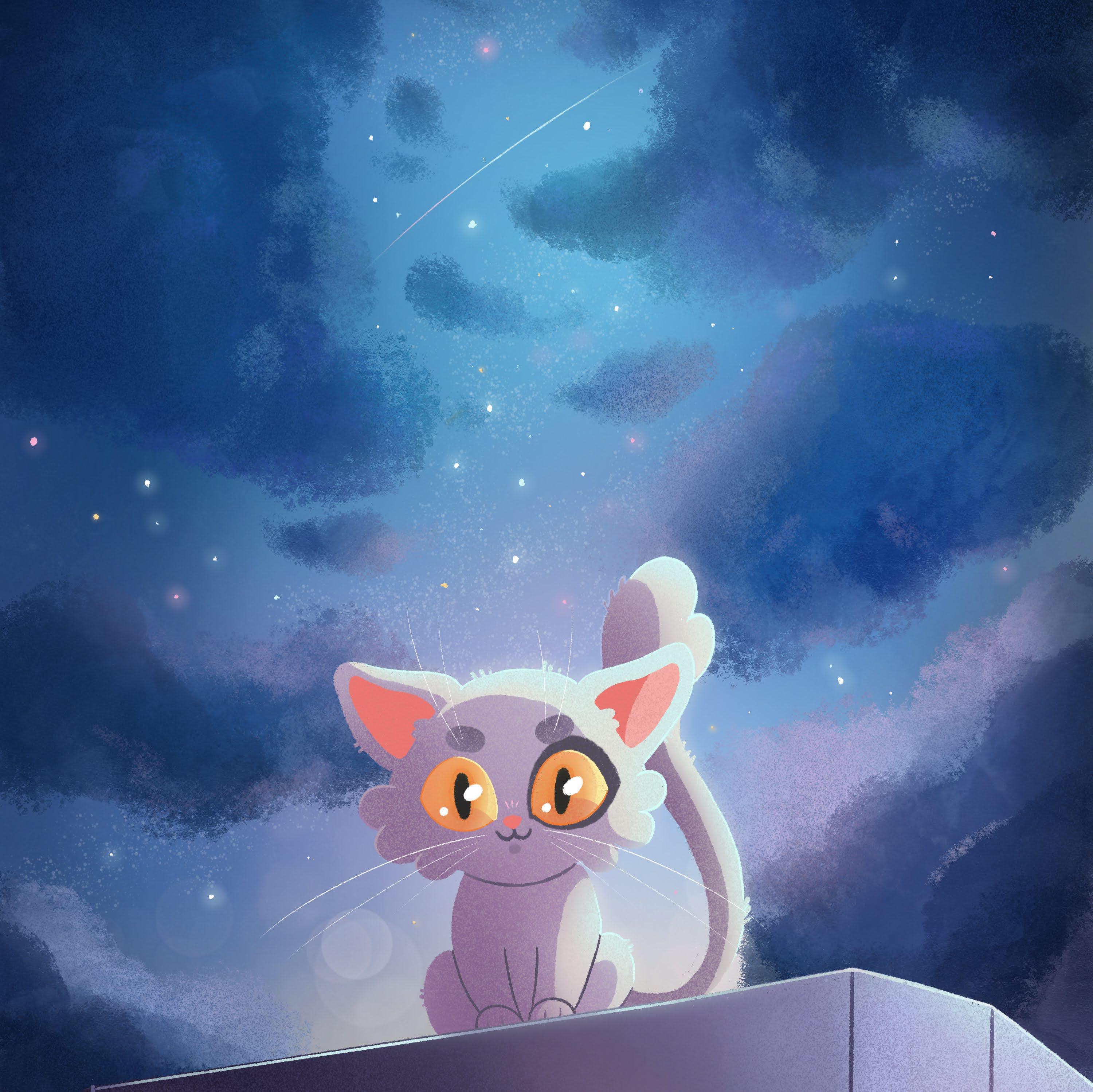 3000x2998 Suzume Cat Wallpaper