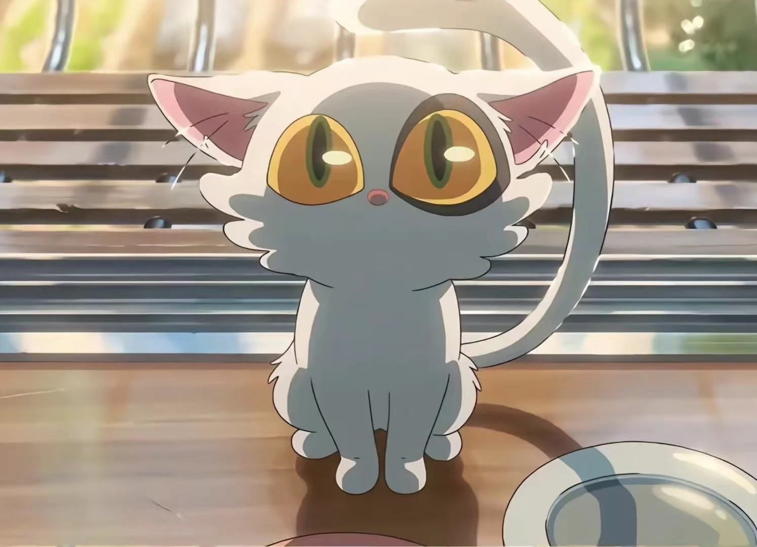 1495x1080 Suzume Cat Wallpaper