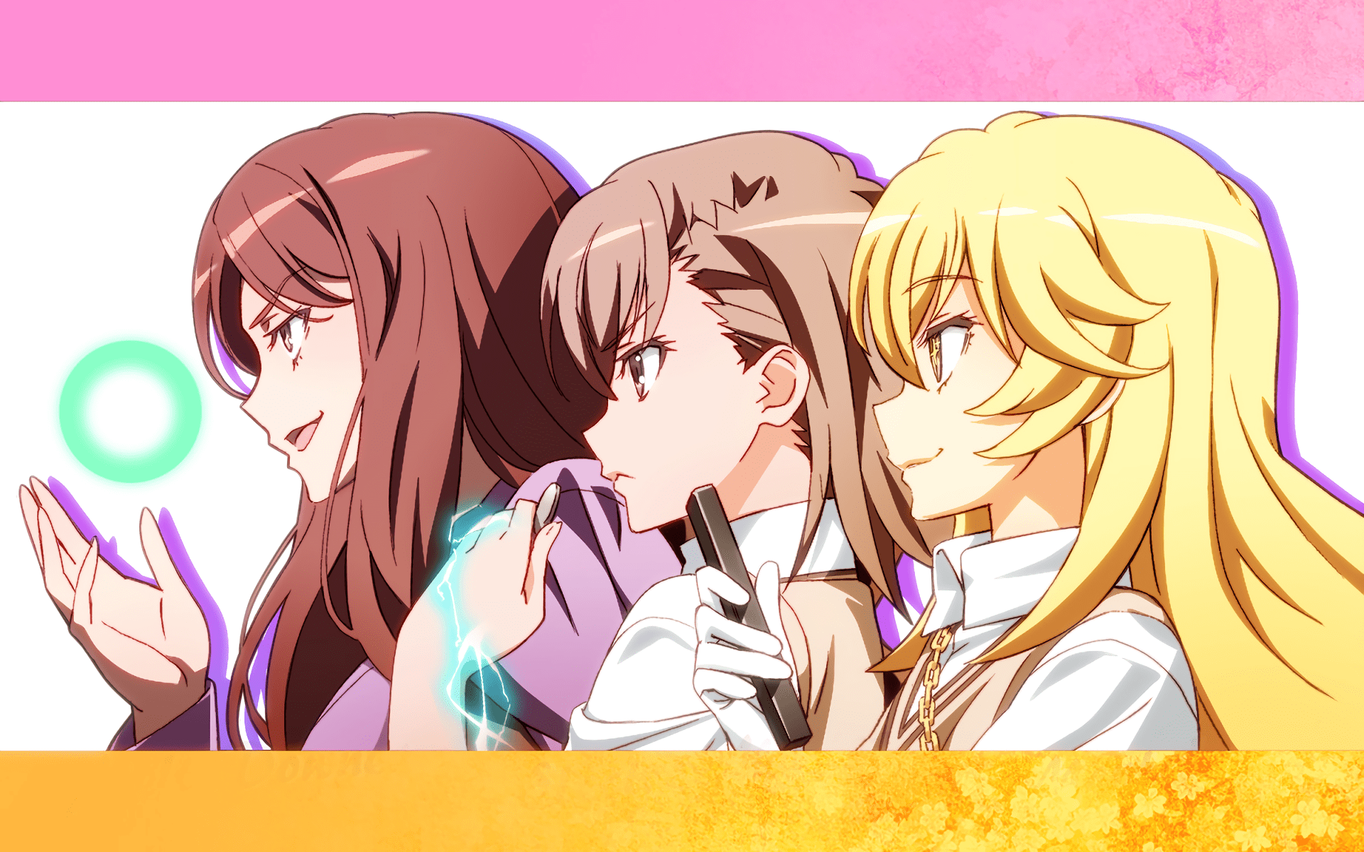 1920x1200 Download Misaki Shokuhou Shizuri Mugino Mikoto Misaka Anime A Certain Scientific Railgun HD Wallpaperx1200