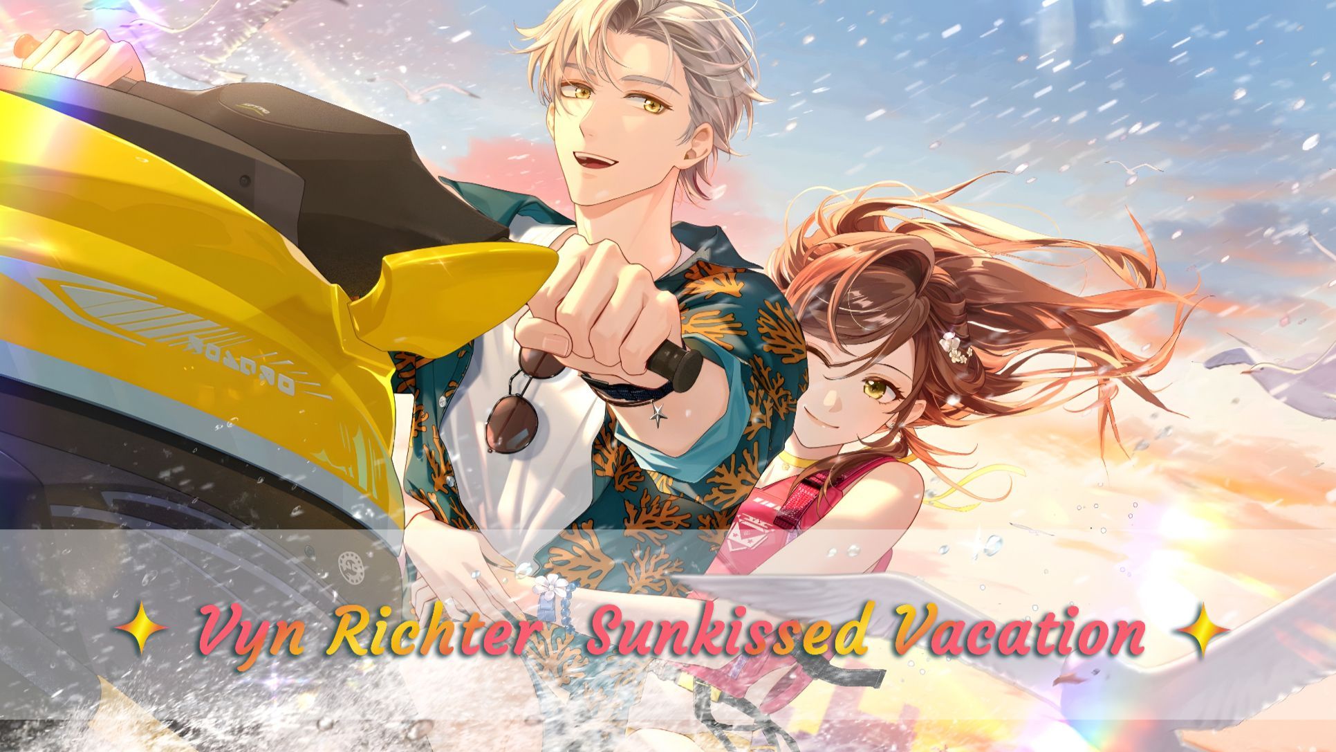 1932x1087 Vyn SSR [Sunkissed Vacation] ✦ Summer Splash ✦ Video (KR dub) ✦ Phone wallpaper Tears of Themis