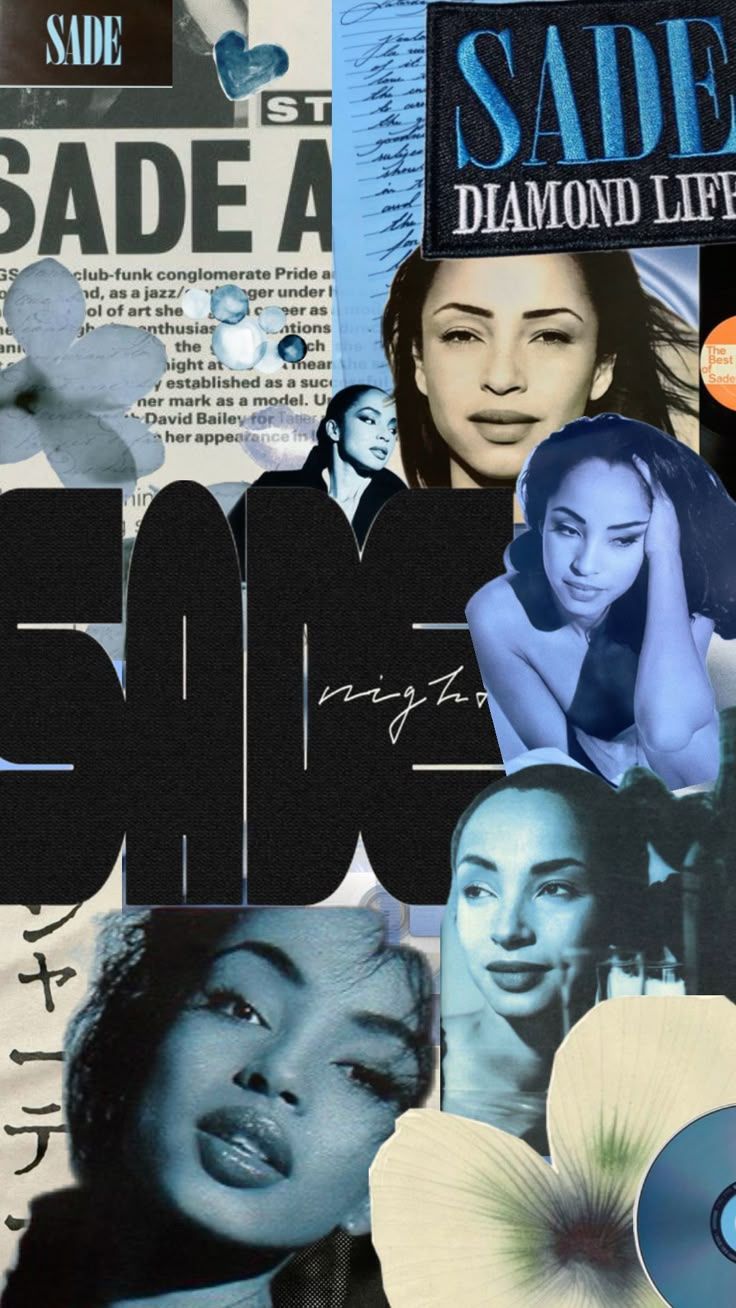 736x1308 sade #blue #collage #collageblue #shuffles