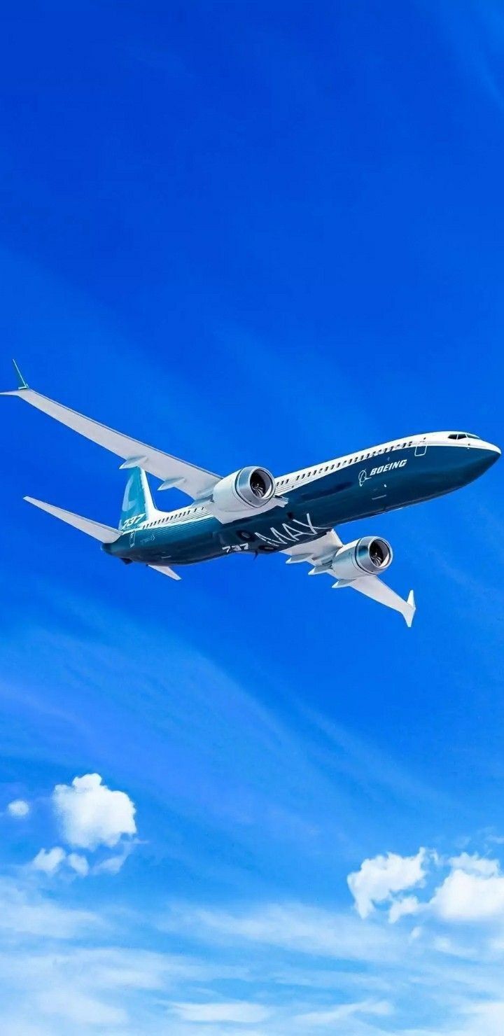 720x1480 Airplane Flying in the Blue Sky. Air plane wallpaper, Jet plane blue sky, Boeing wallpaper