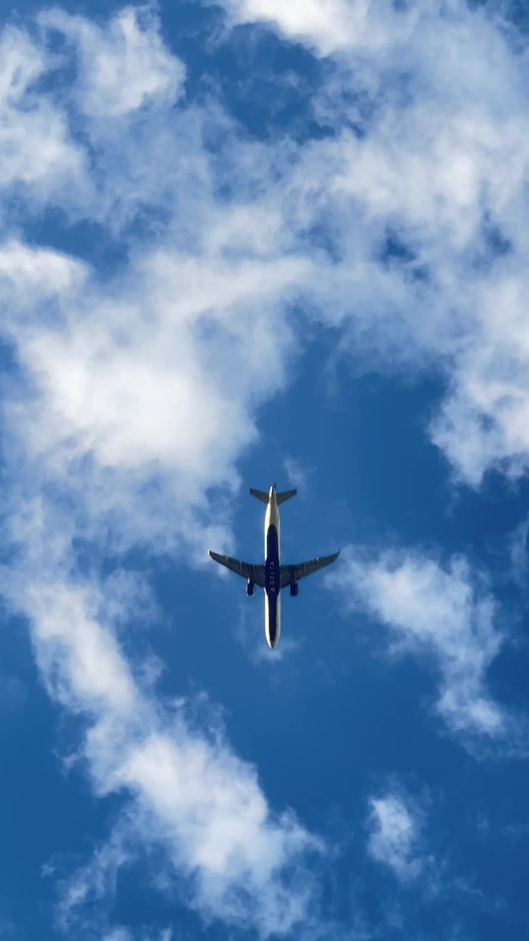 1080x1920 Airplane Flying Against Blue Sky With Clouds Free Stock Video Footage, Royalty Free 4K & HD Video Clip