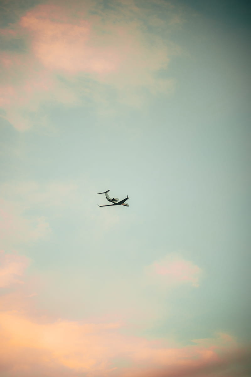800x1200 Airplane, sky, clouds, minimalism, HD phone wallpaper