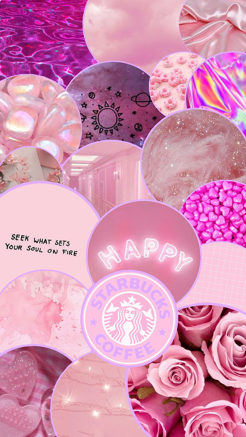 800x1423 Pink aesthetic, pink, light pink, dark pink, shades, circles, simple, aesthetic, HD phone wallpaper