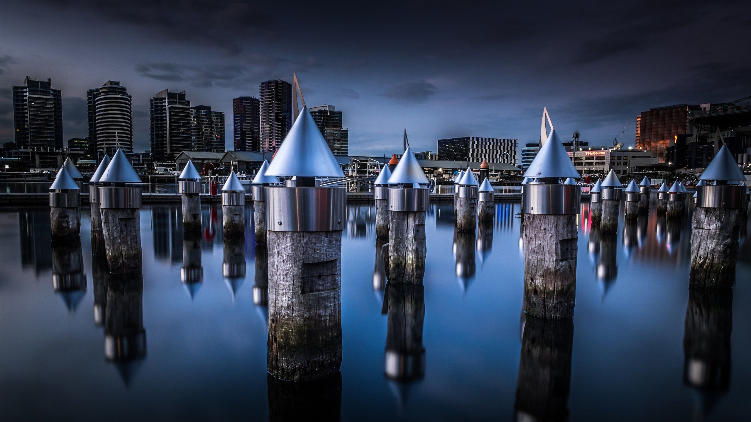 2560x1440 Docklands, Melbourne, Victoria, Australia, Night, City, Water, Stump 1080x1920 IPhone 8 7 6 6S Plus Wallpaper, Background, Picture, Image