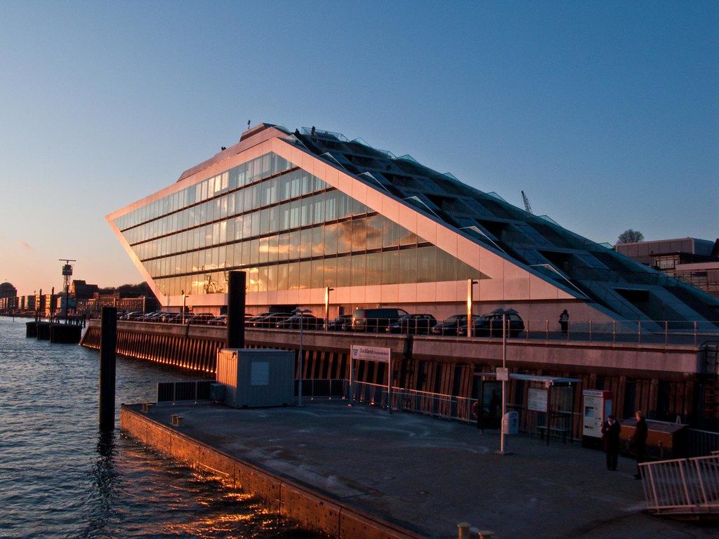 1024x768 Docklands At Sunset